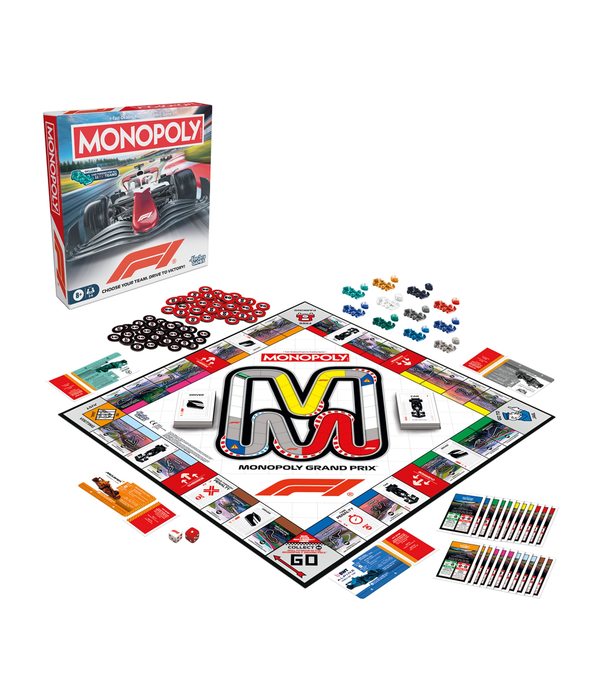 Hasbro Games Monopoly F1 Edition Board Game Image 2