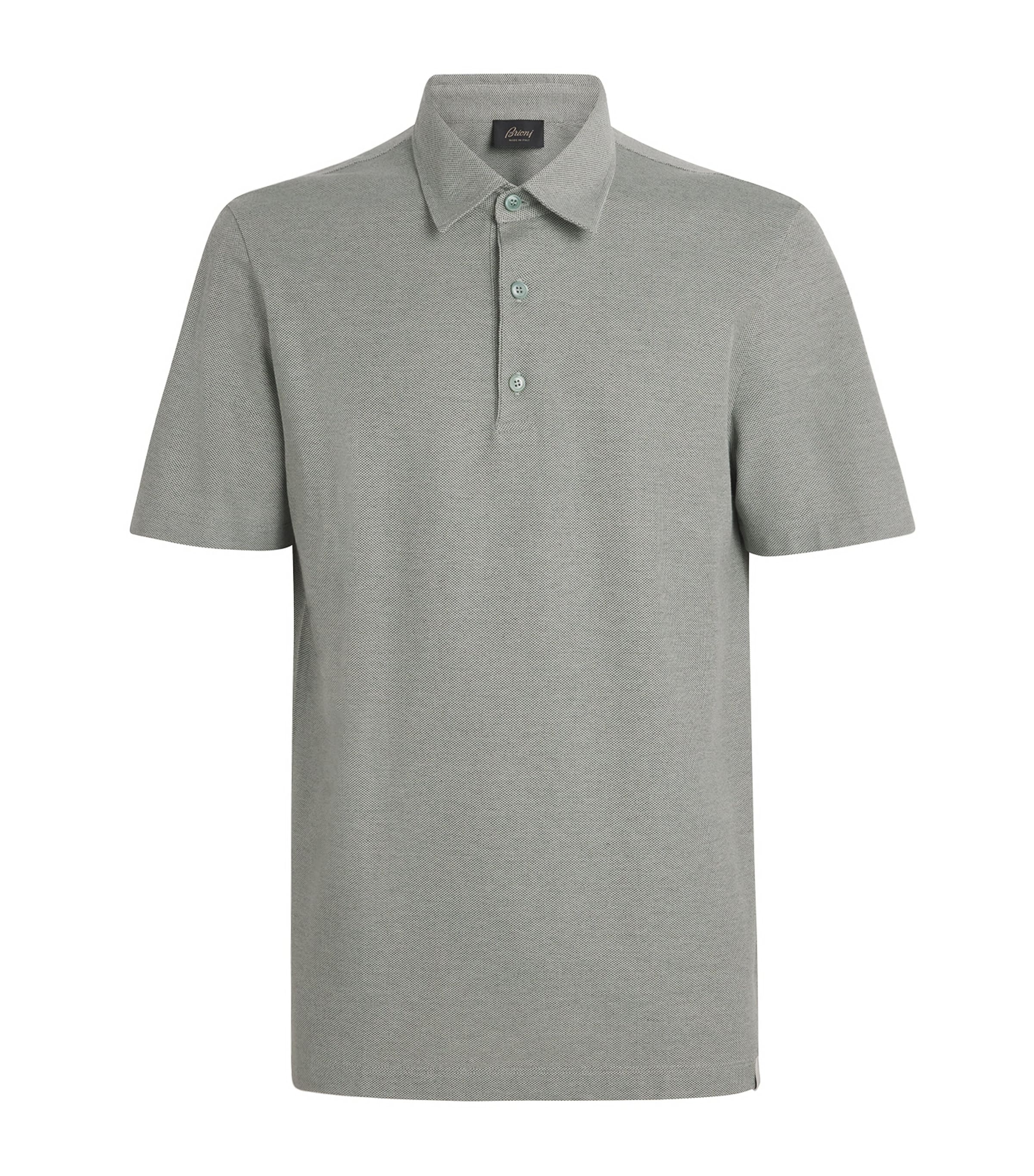 Brioni Mens Cotton Polo Shirt Image 1