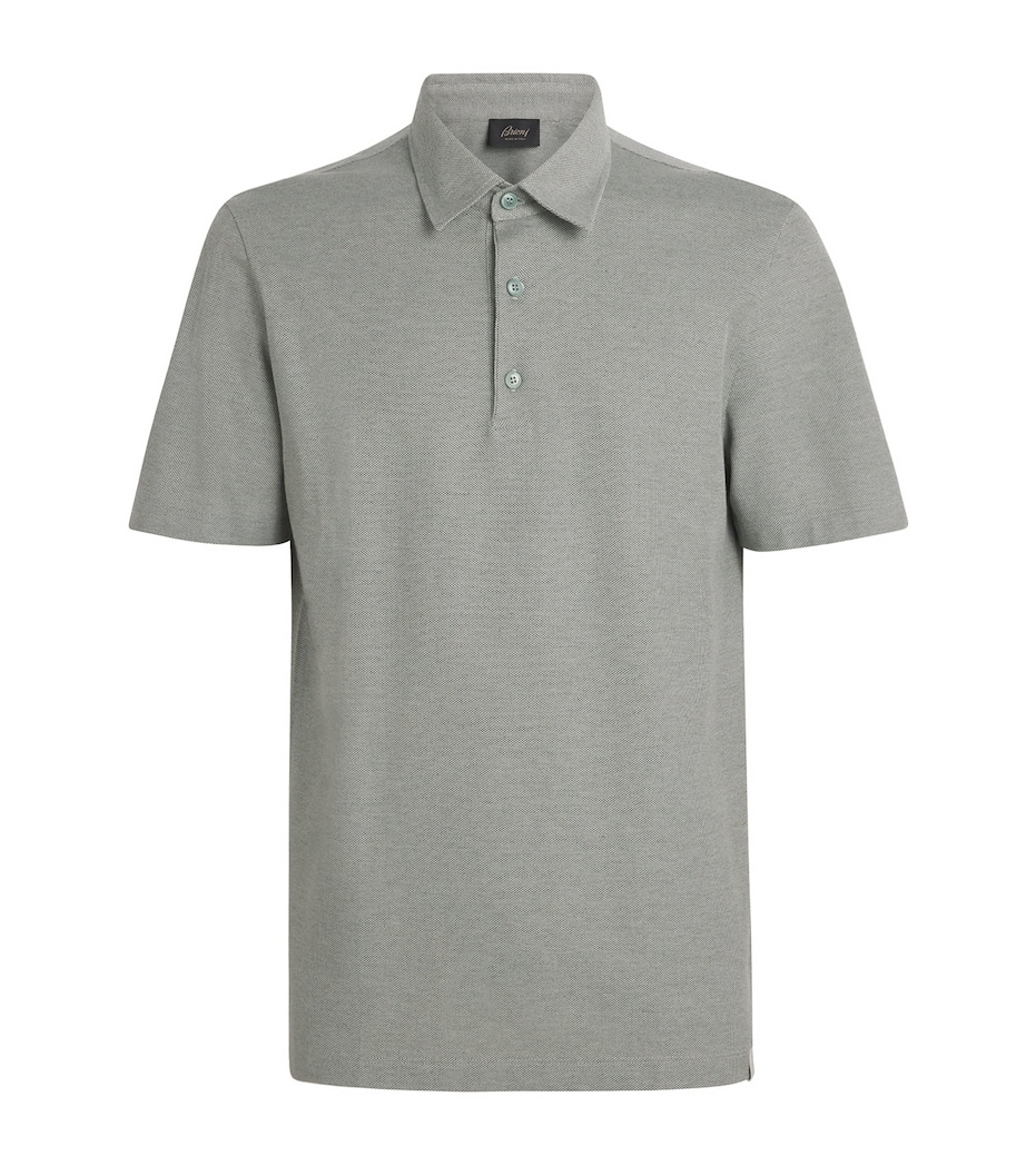 Brioni Mens Cotton Polo Shirt Image 1