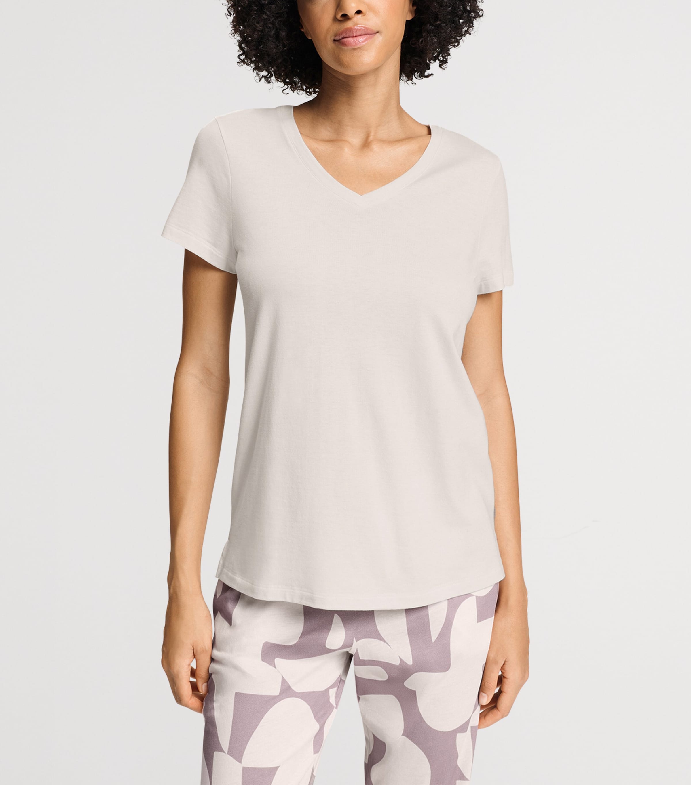 Hanro Womens Sleep & Lounge T-Shirt Moonlight Image 4
