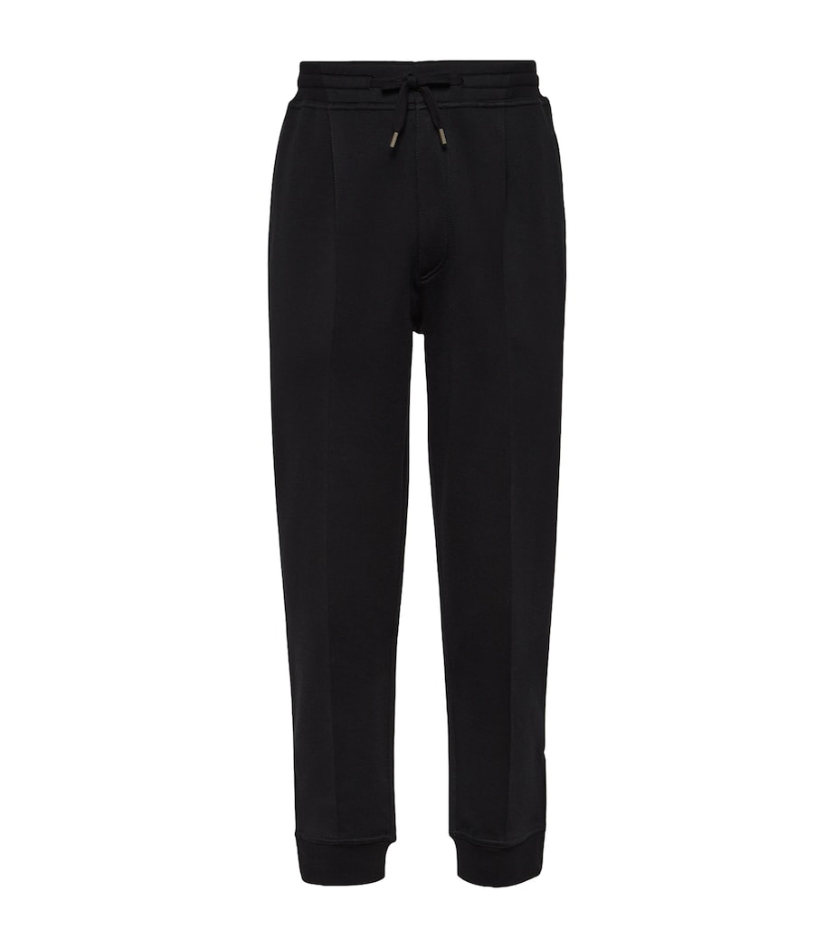 Cotton-Blend Pleated Sweatpants C101 Image 1