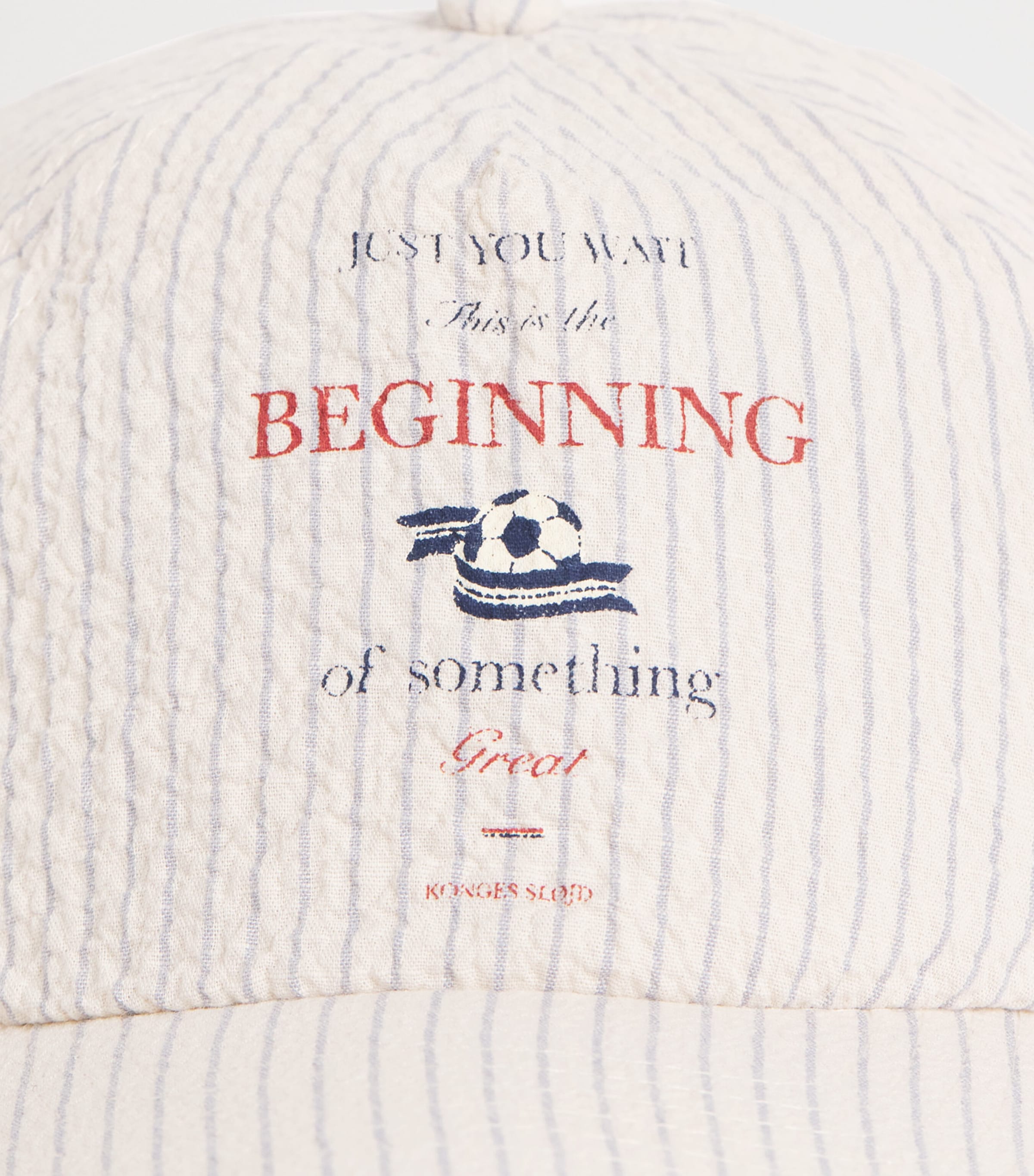 KONGES SLOJD Organic Cotton Stripe Elliot Cap Image 3