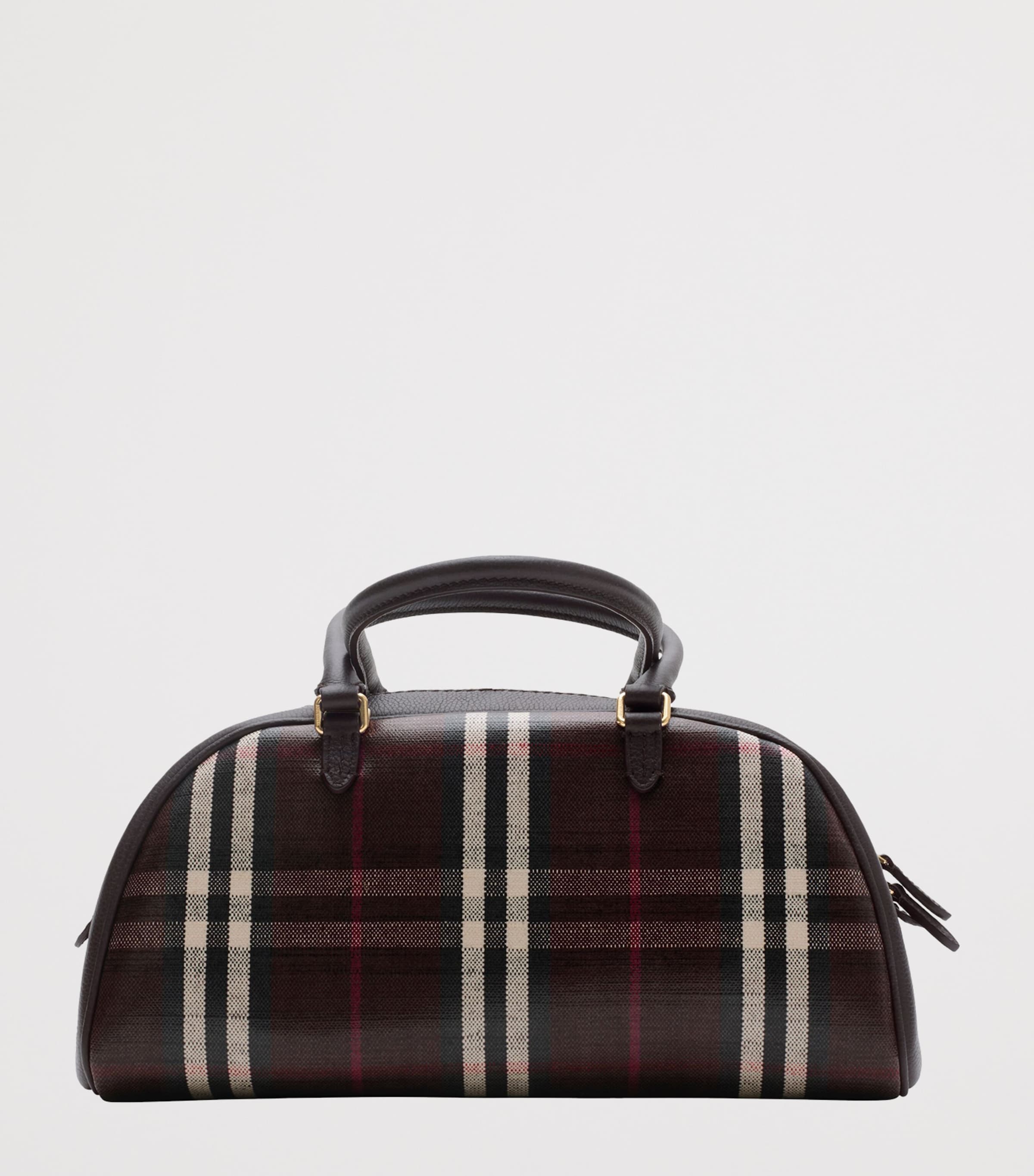 Medium Check Highlands Top-Handle Bag MAHOGANY Image 2