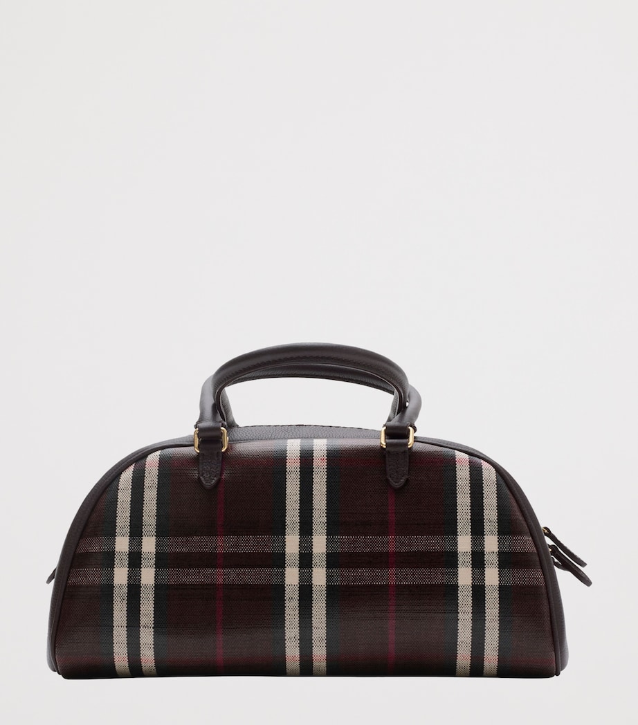 Medium Check Highlands Top-Handle Bag MAHOGANY Image 2