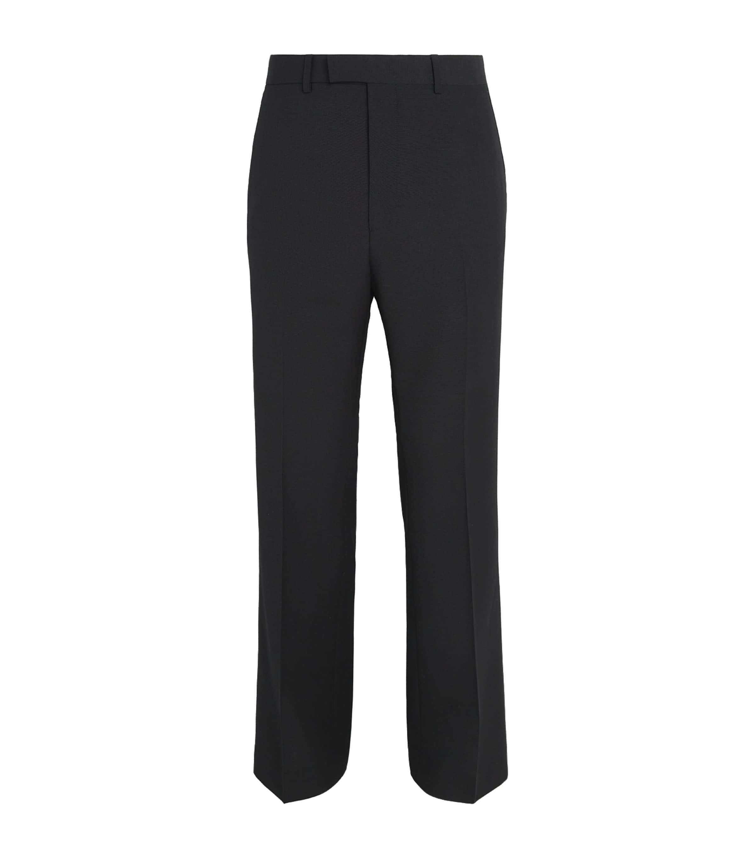 Wales Bonner Mens Virgin Wool Alto Trousers Black / Brown Image 1