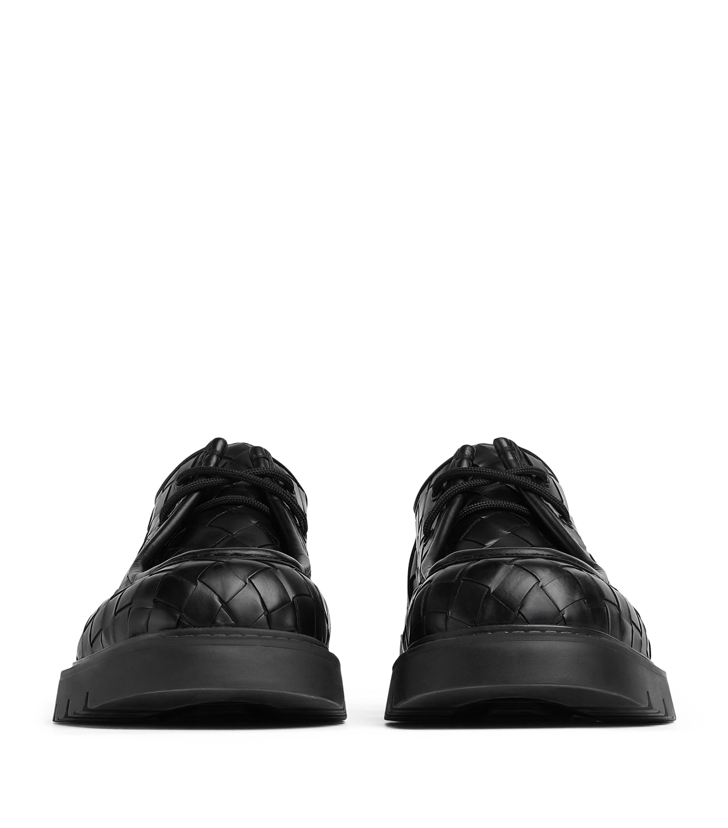 Bottega Veneta Leather Haddock Lace-Up Shoes Image 5