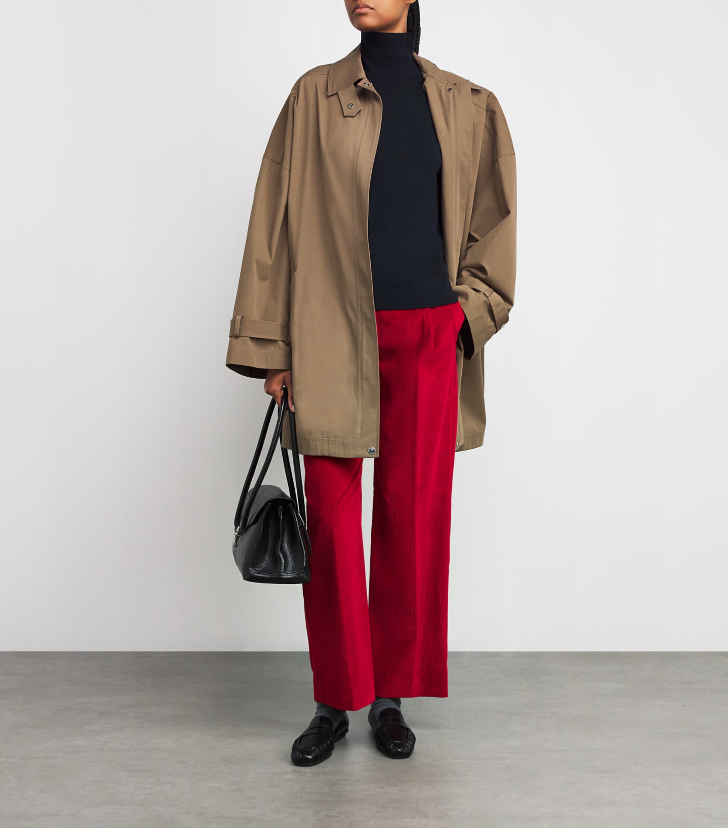 Silk-Wool Rollneck Sweater NAVY Image 2