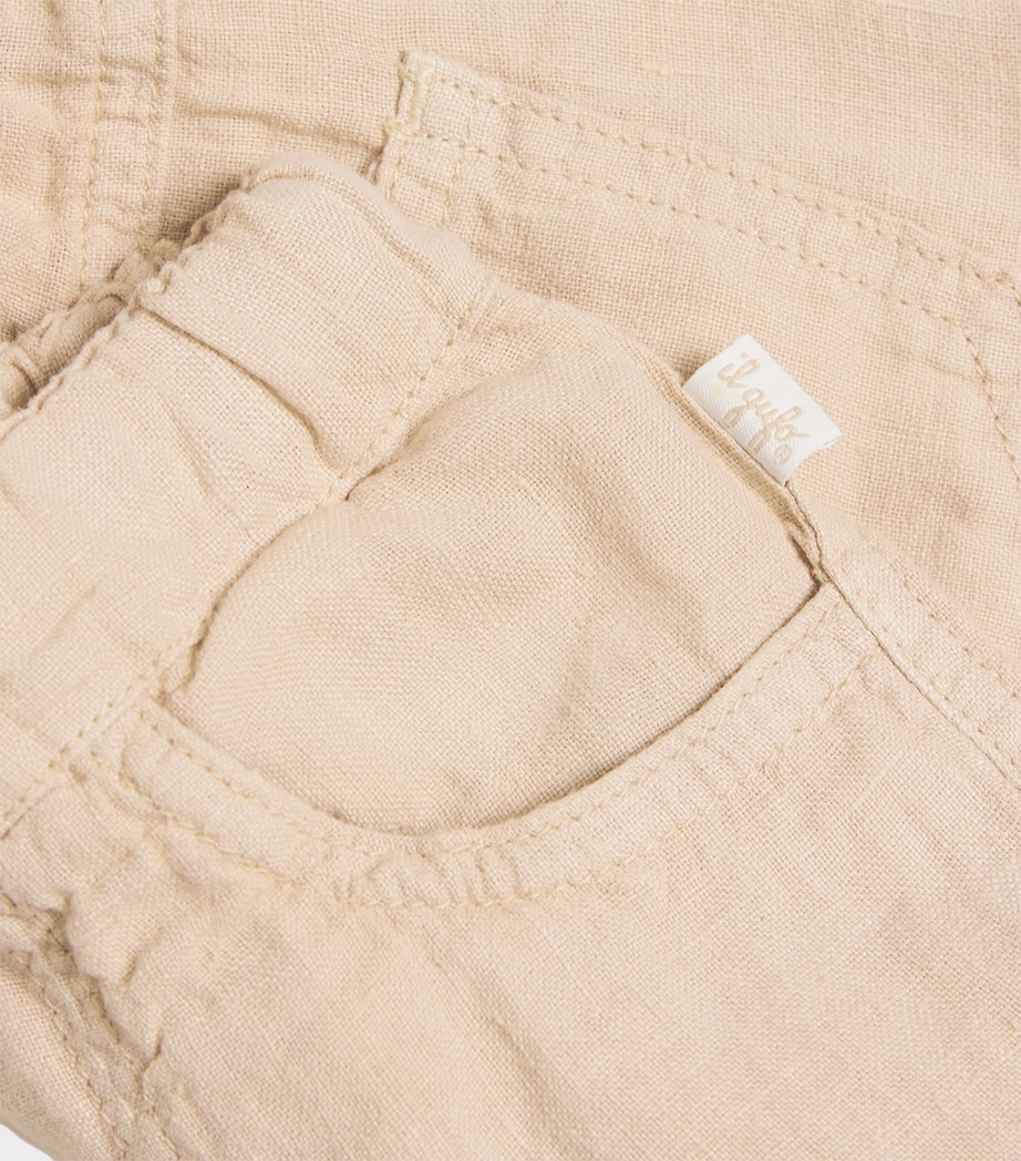 Linen Tie-Waist Trousers (6-18 Months) 126 BEIGE Image 3