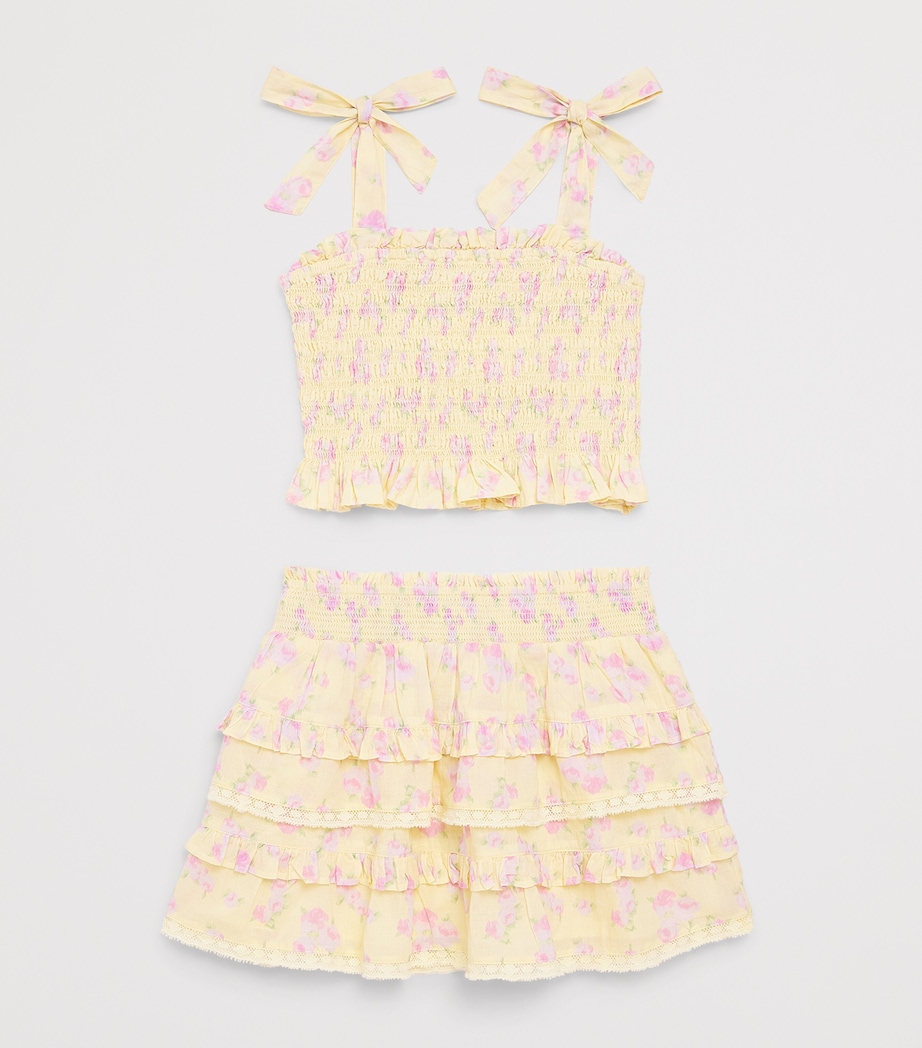 LoveShackFancy Cotton Merrinelle Cami Top (7-14 Years) Lemsplemon Spritz Image 3