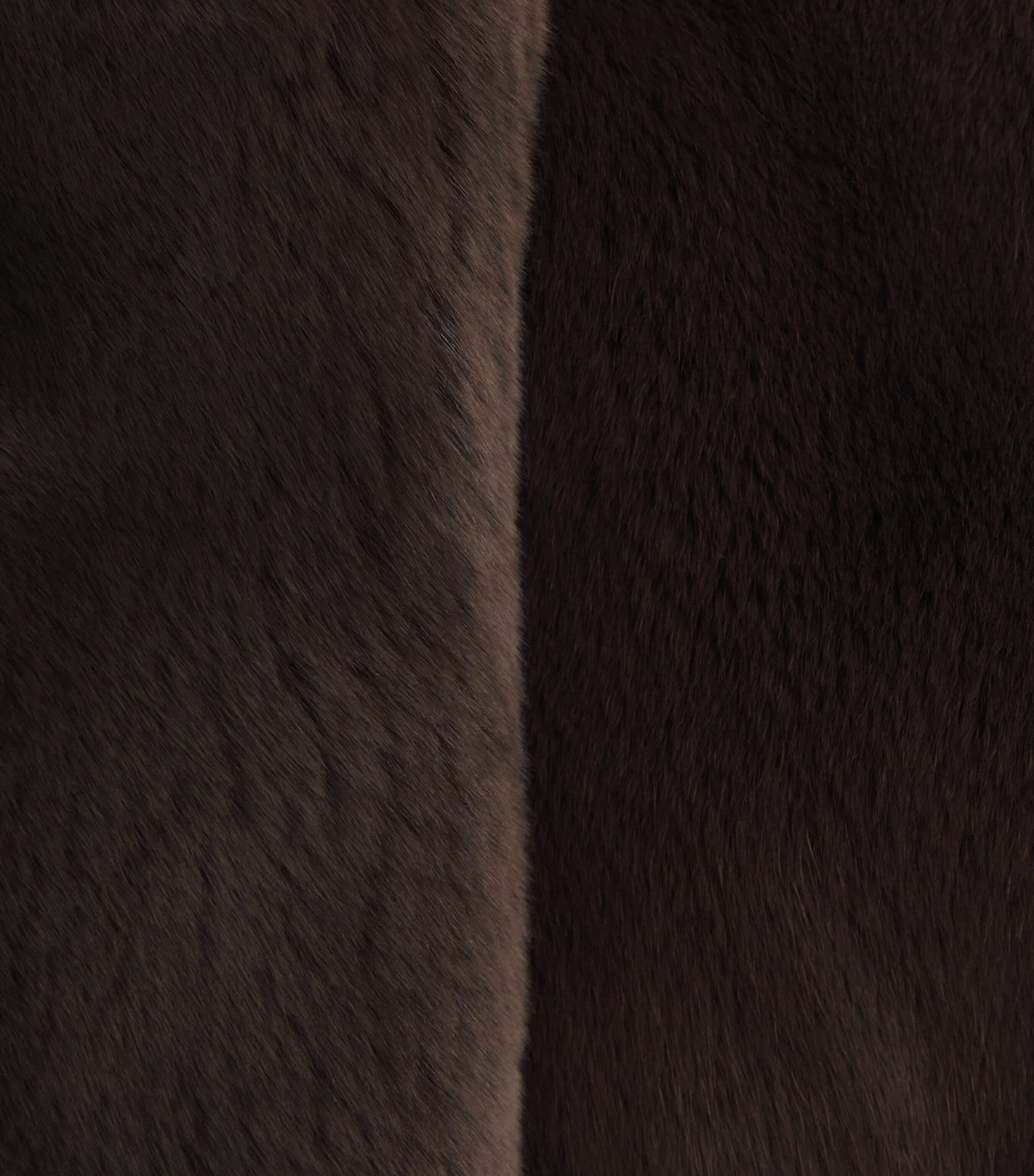 N.Peal Mens Cashmere Fur-Lined Gilet Navy Chocolate Fur Image 7