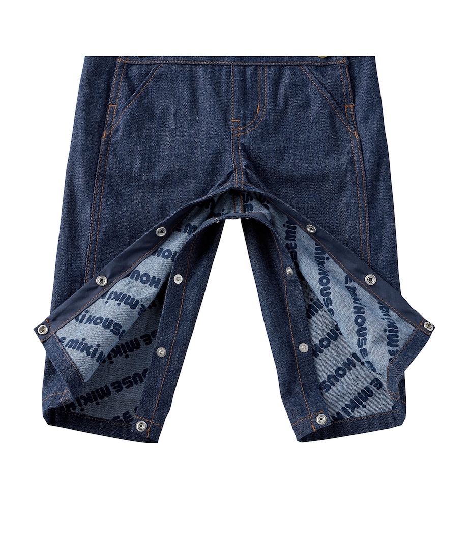 Denim Dungarees (2-4 Years) NAVY Image 3