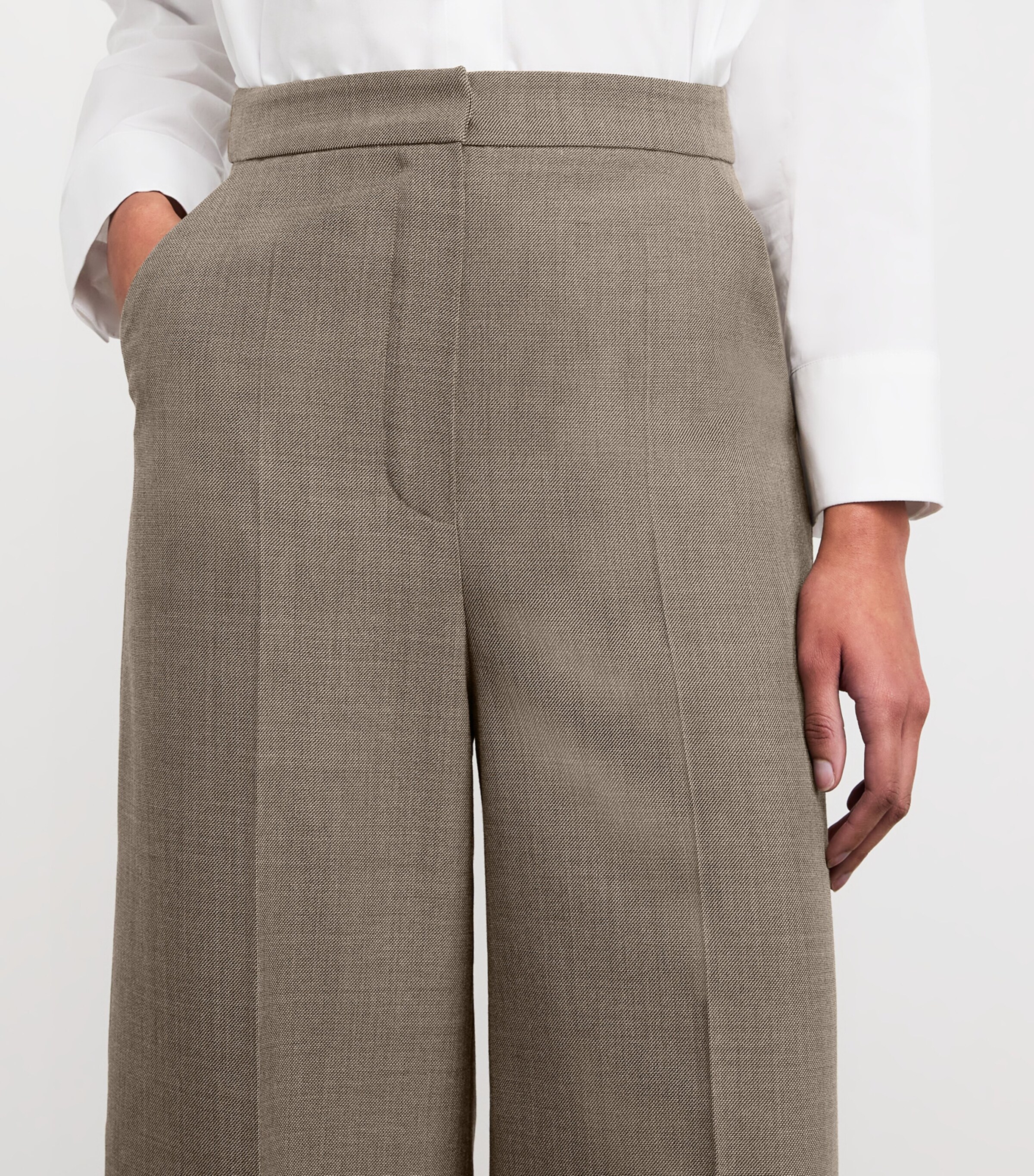 Yves Salomon Womens Cool Wool Straight Trousers Image 6