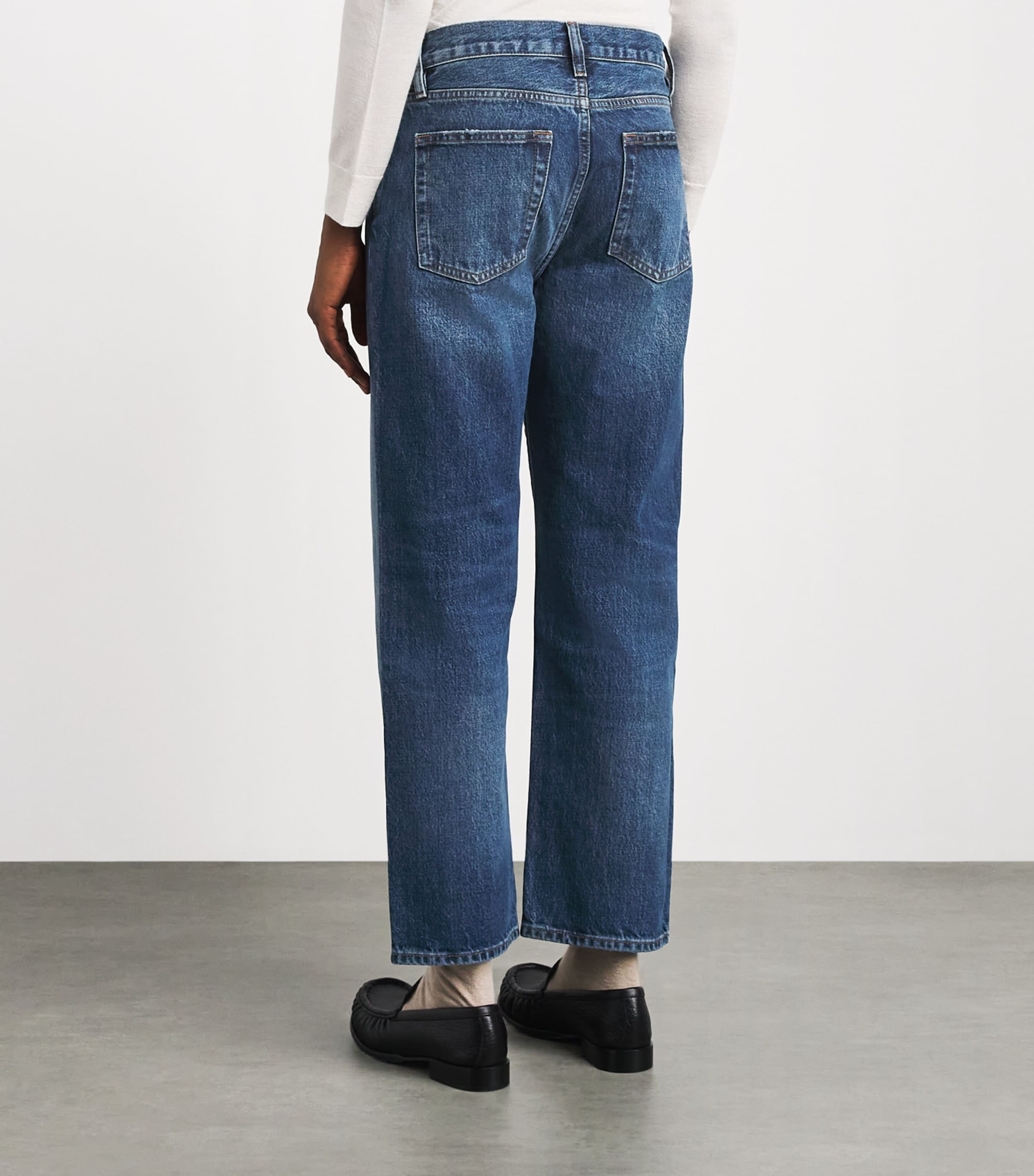 FRAME Womens The Hang Straight Jeans Lucky Image 5