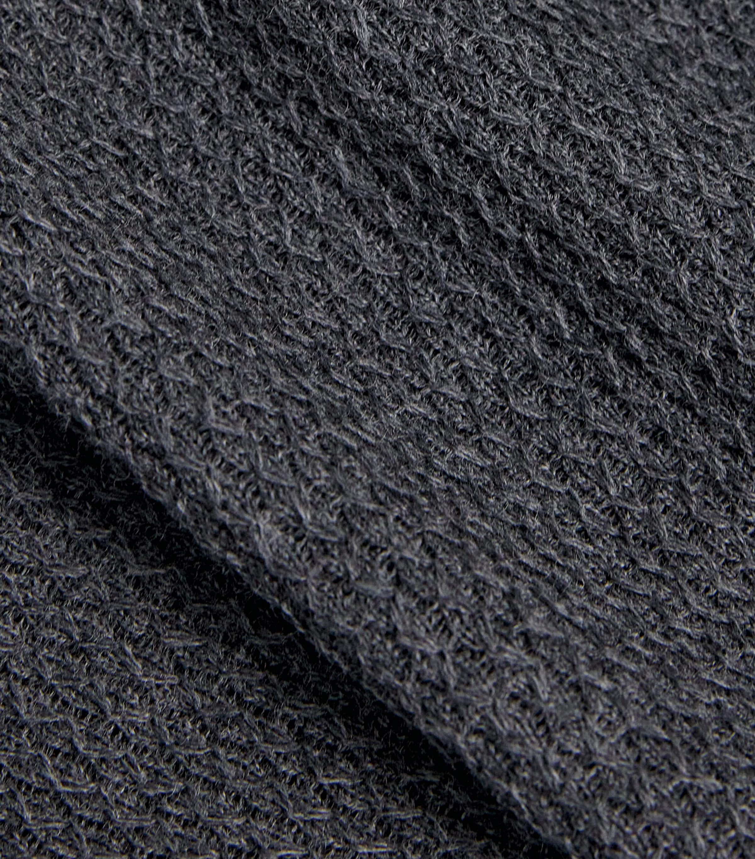 Virgin Wool Quarter-Zip Polo Sweater 14 GREY MELANGE Image 5