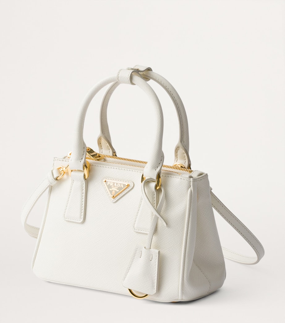 Micro Saffiano Leather Galleria Top-Handle Bag F0009 Image 3