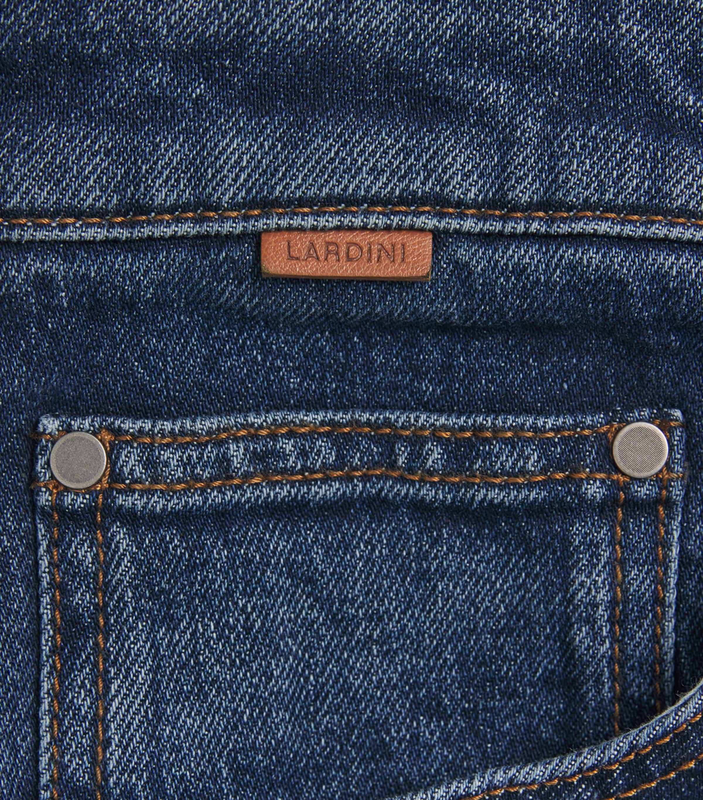 Lardini Mens Straight Jeans Denim Image 6