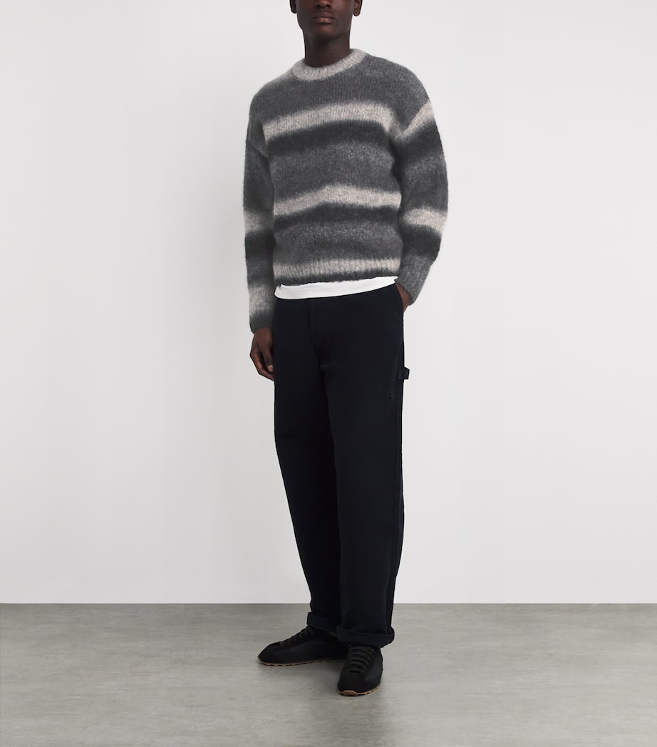 Wool-Blend Gradient Knit Jonas Sweater CHARCOAL MELANGE Image 2