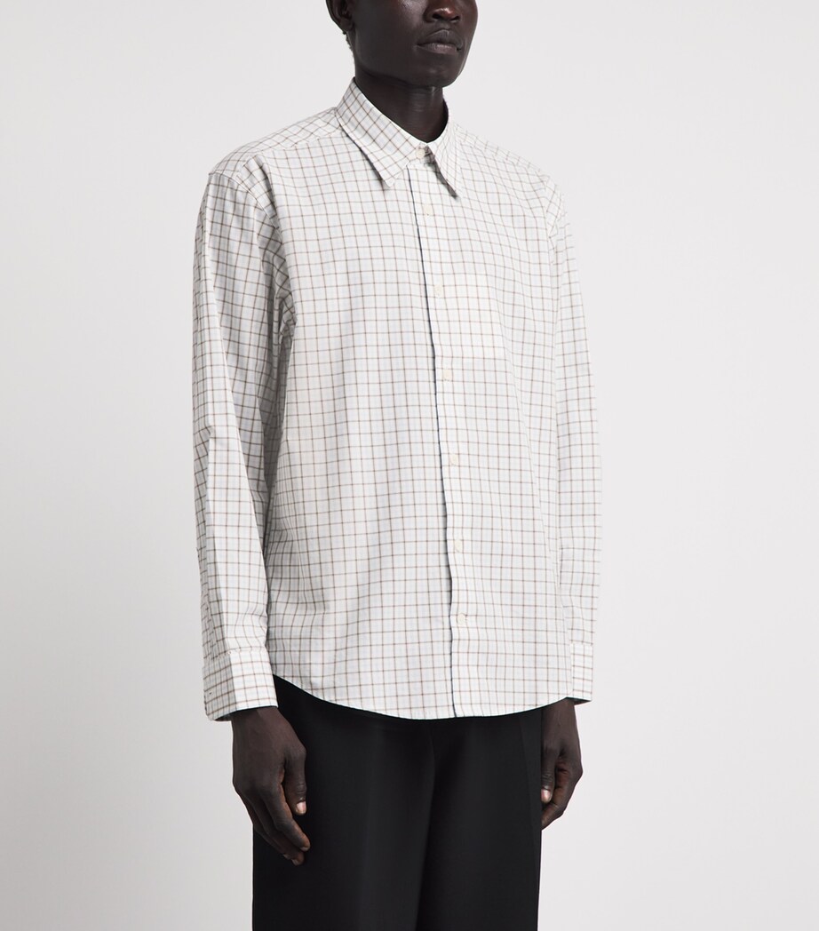 NN.07 Mens Organic Cotton Check Shirt Blue Check Image 4