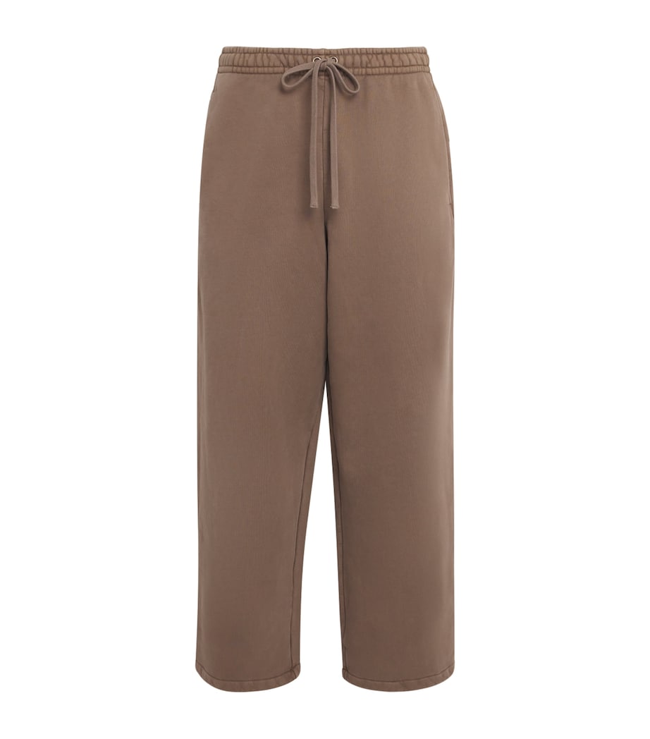 Cotton Fleece Straight Sweatpants TRUFFLE Image 1