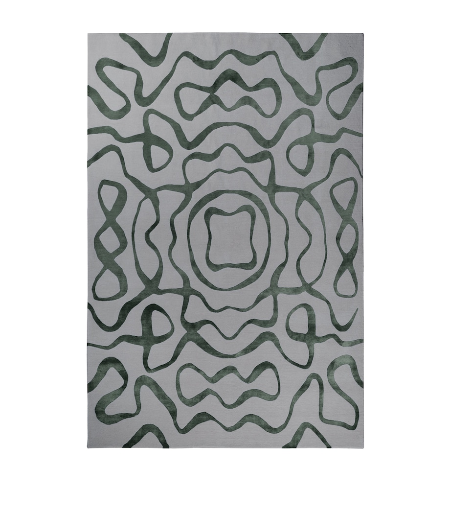 x Ken Fulk Sonic Spruce Rug (2.74m x 1.83m) GREEN Image 1