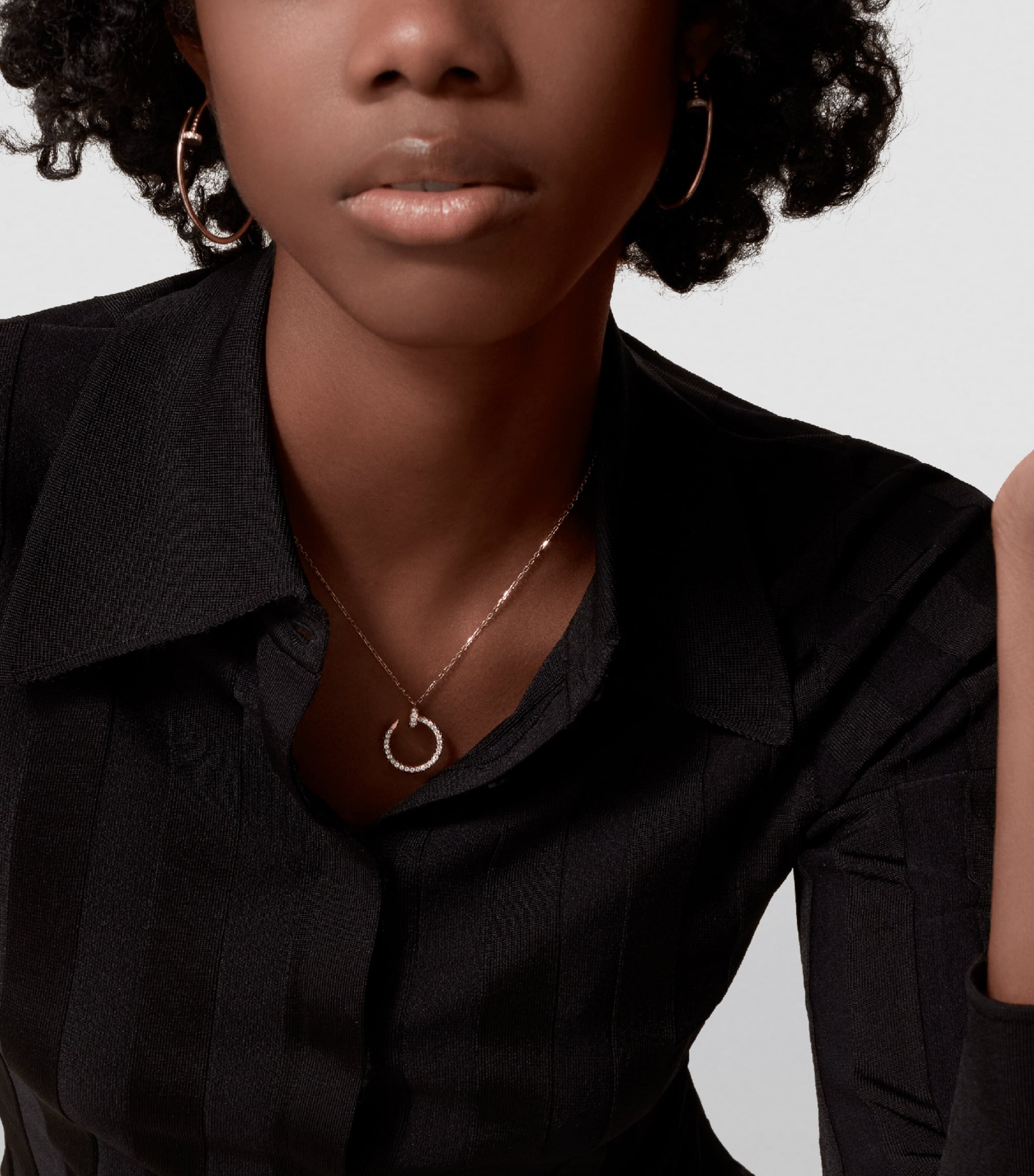 Cartier Yellow Gold and Diamond Juste un Clou Necklace Harrods UK