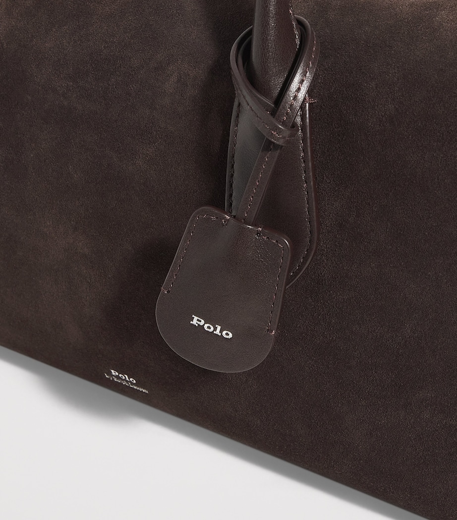 Suede Bellport Satchel Bag CHOCOLATE/TOBACCO Image 4