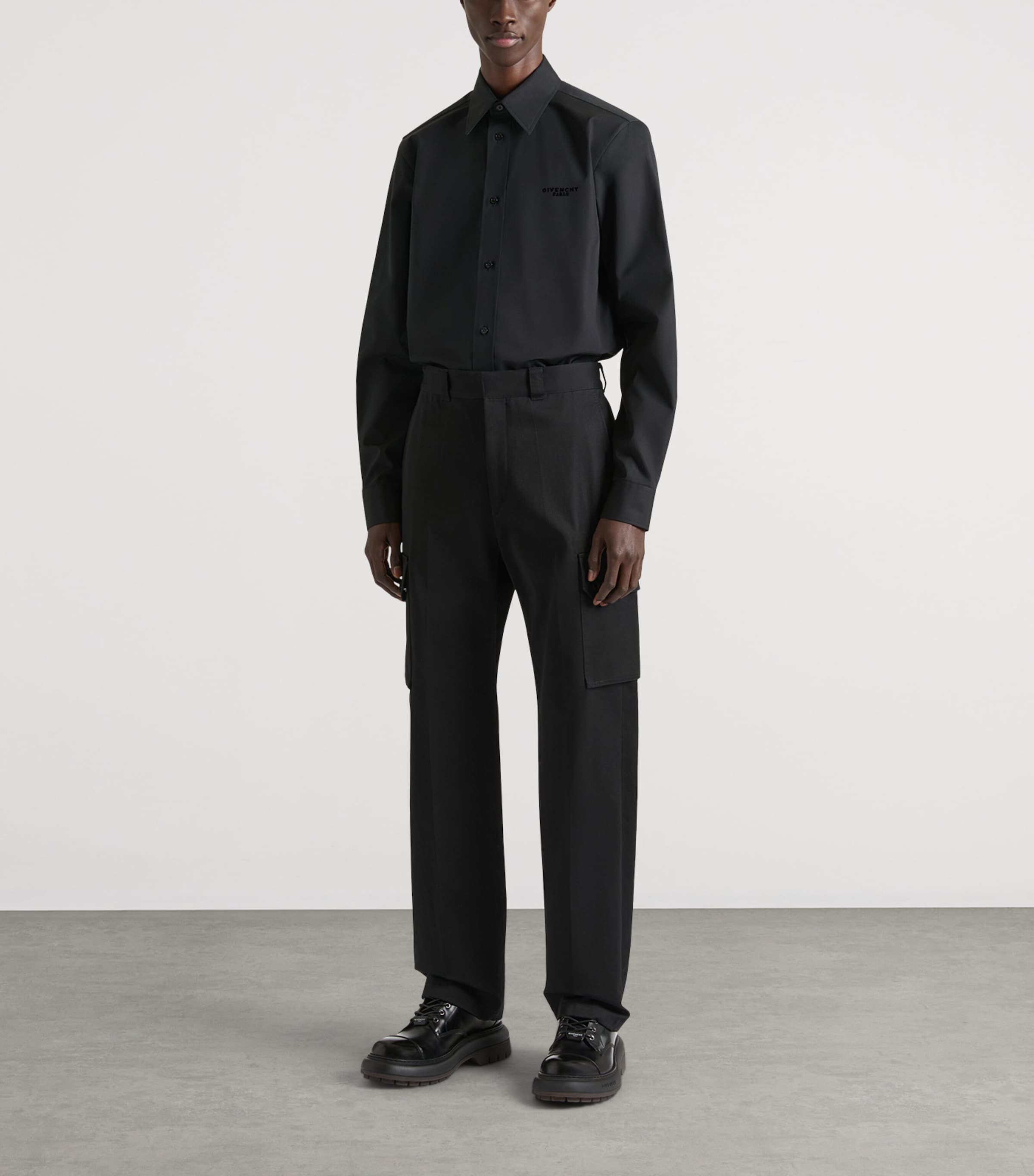 Givenchy Mens Cotton Cargo Trousers Image 3