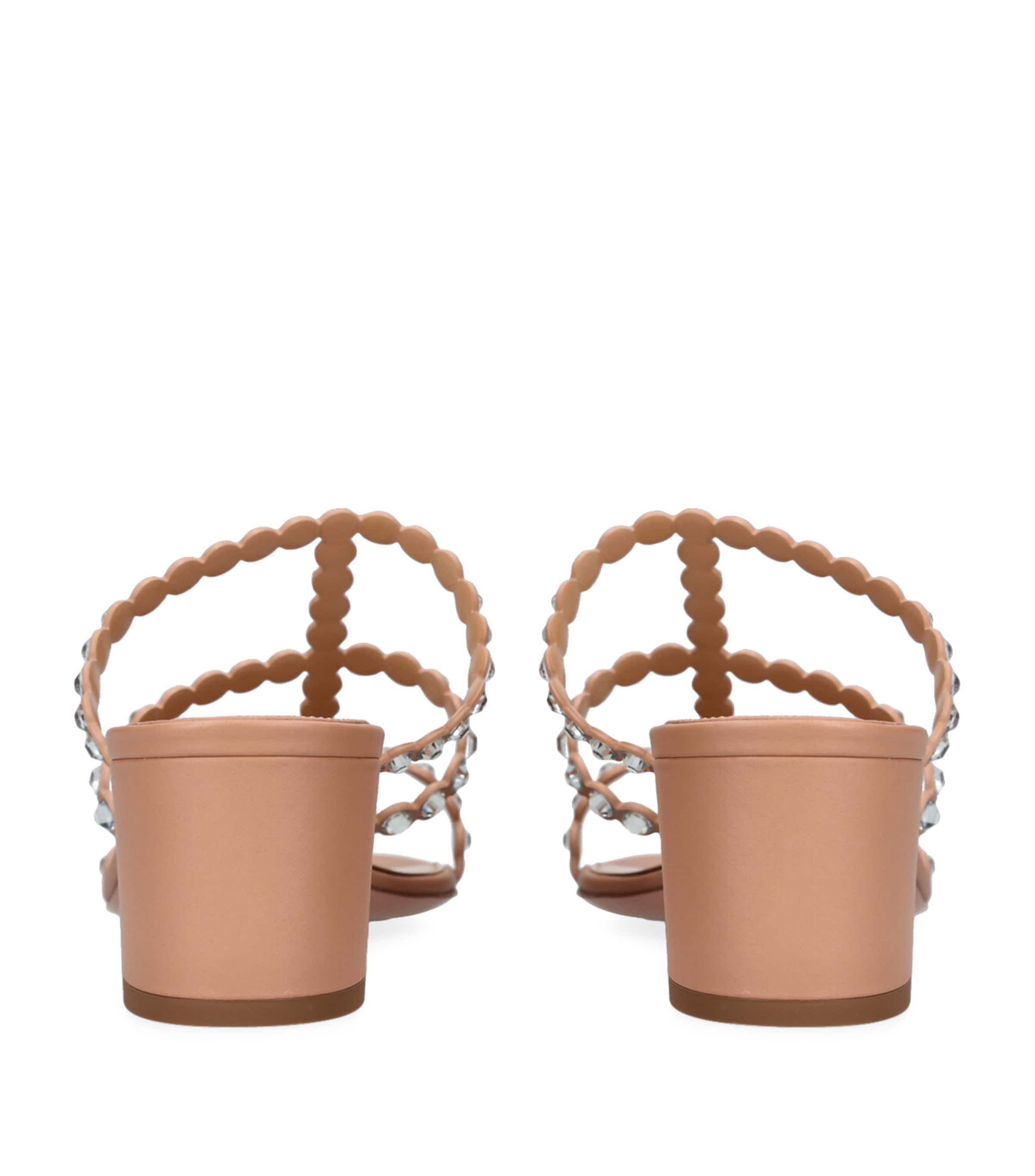 Leather Embellished Tequila Sandals 50 PALE PINK Image 2