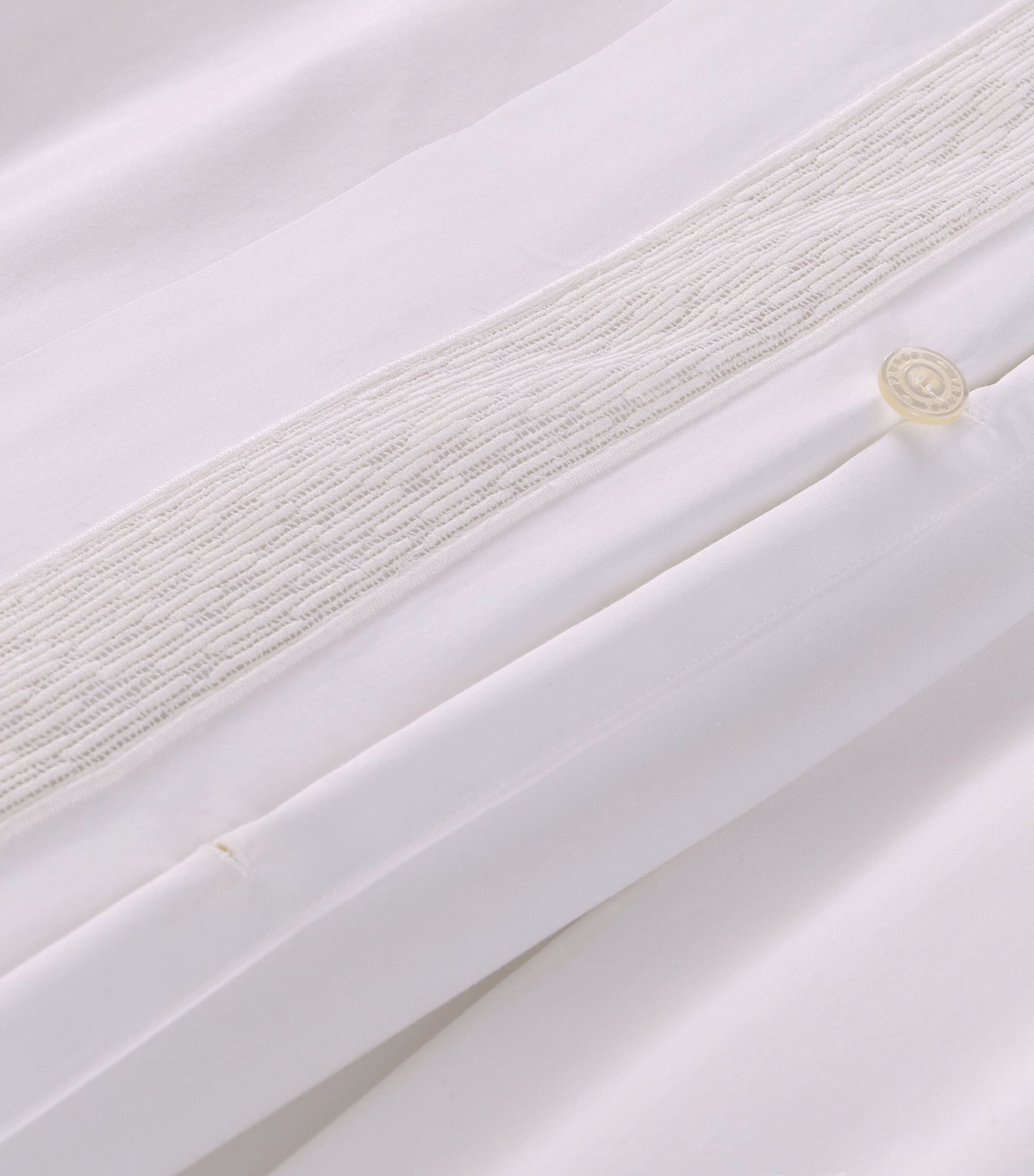 Frette Cotton Balance Lace King Duvet Cover (260cm x 240cm) Milk Image 4