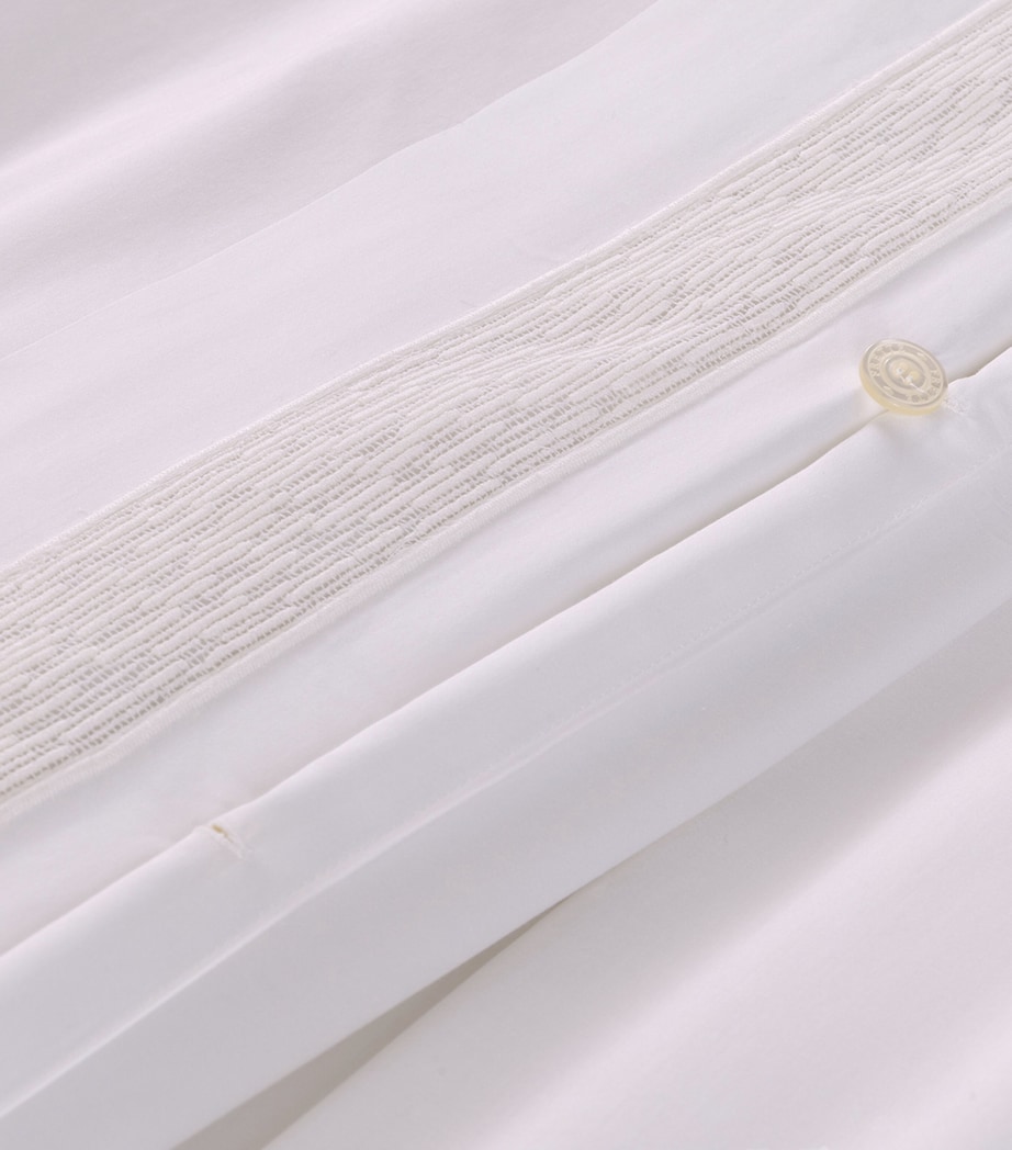 Frette Cotton Balance Lace King Duvet Cover (260cm x 240cm) Milk Image 4