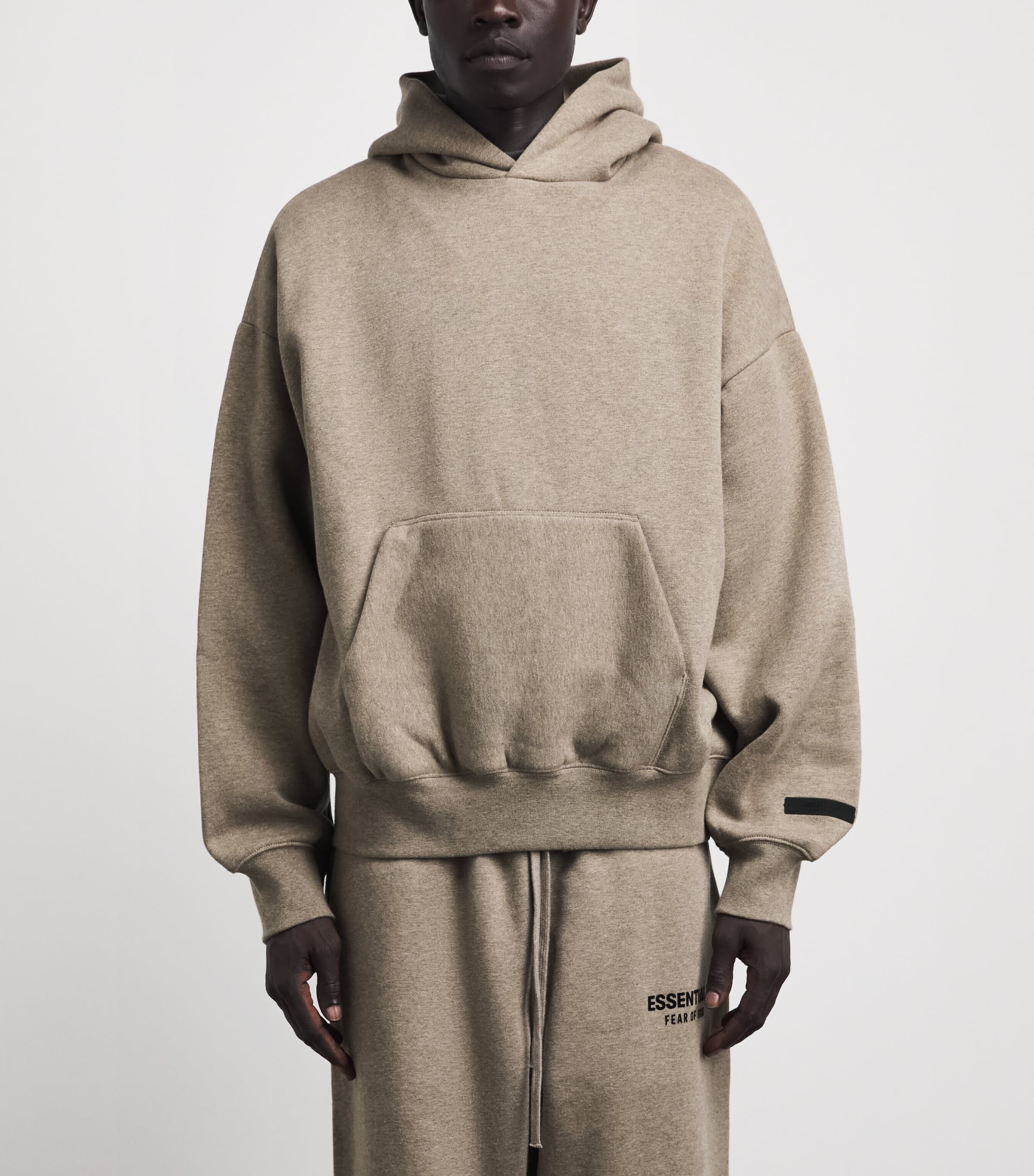 FEAR OF GOD ESSENTIALS Mens Classic Fit Hoodie Homestead Heather Image 4