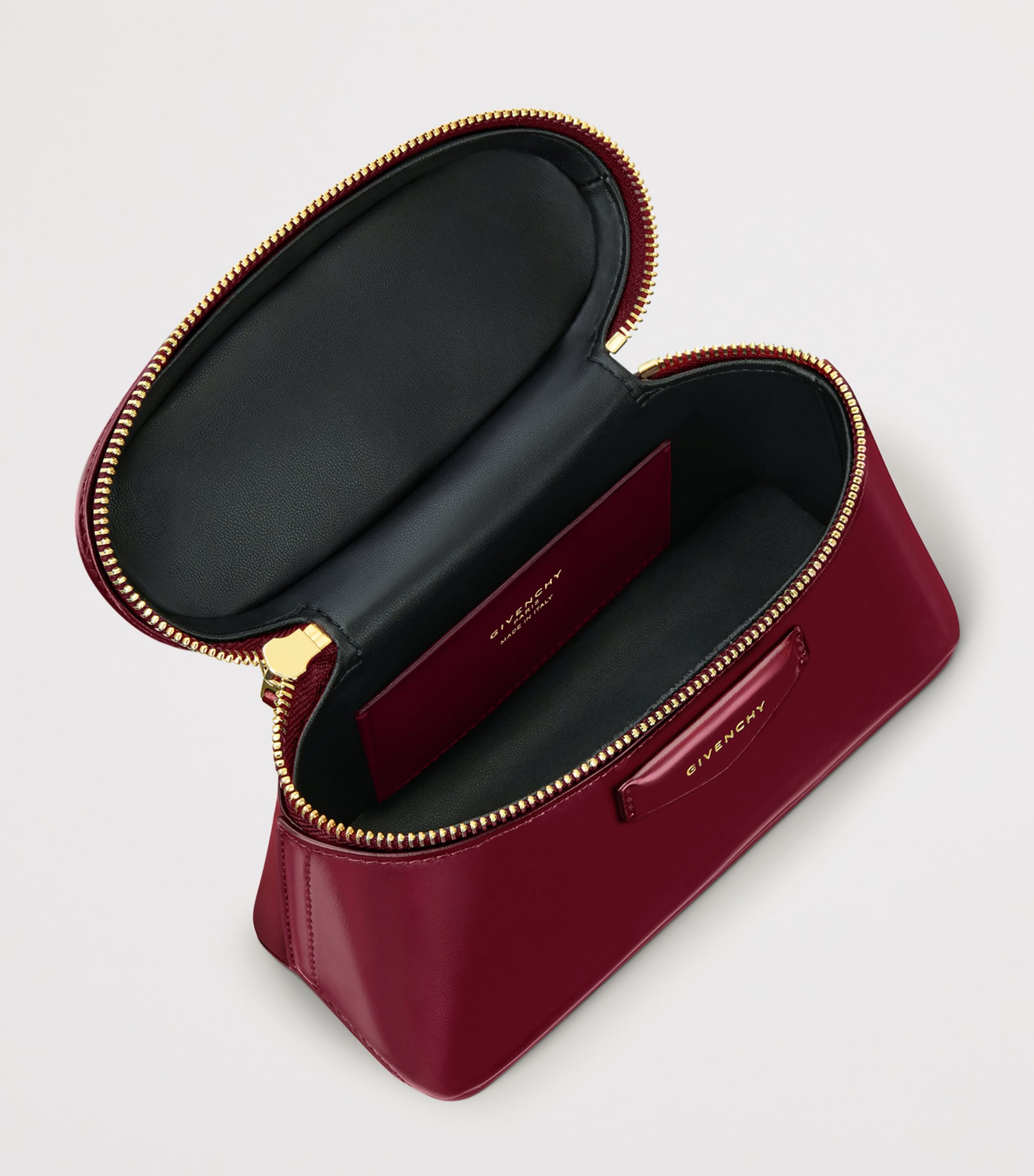 Leather Antigona Vanity Top-Handle Bag BURGUNDY Image 5