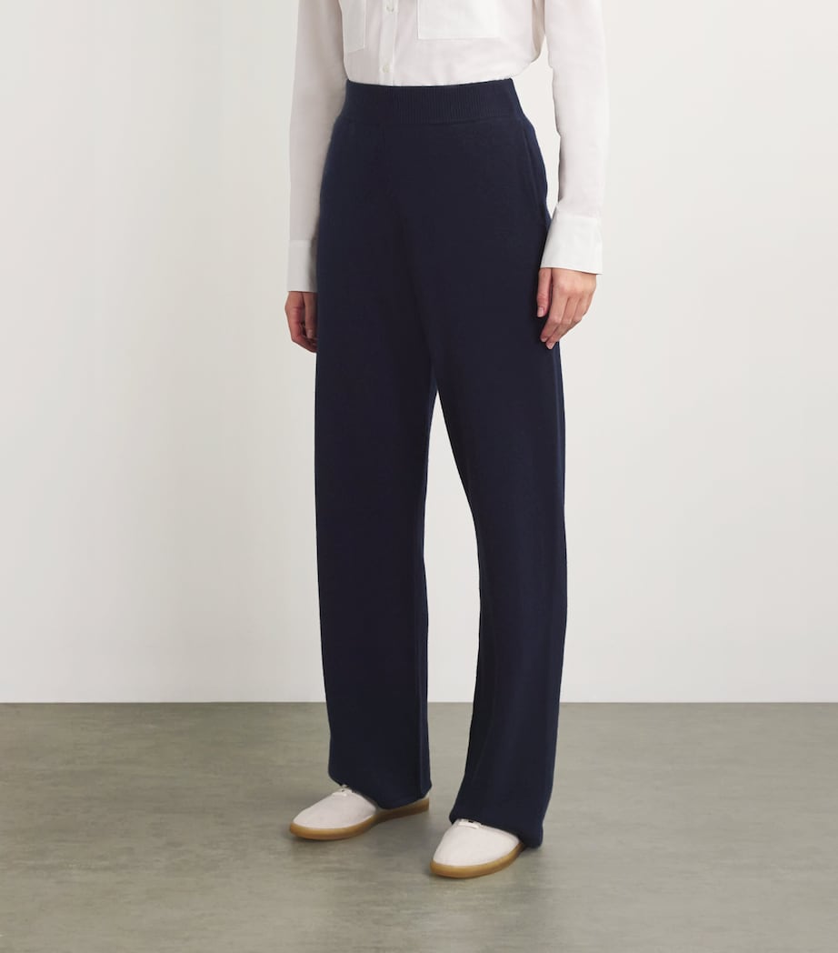 Cashmere Wide-Leg Sweatpants T&D NAVY Image 3