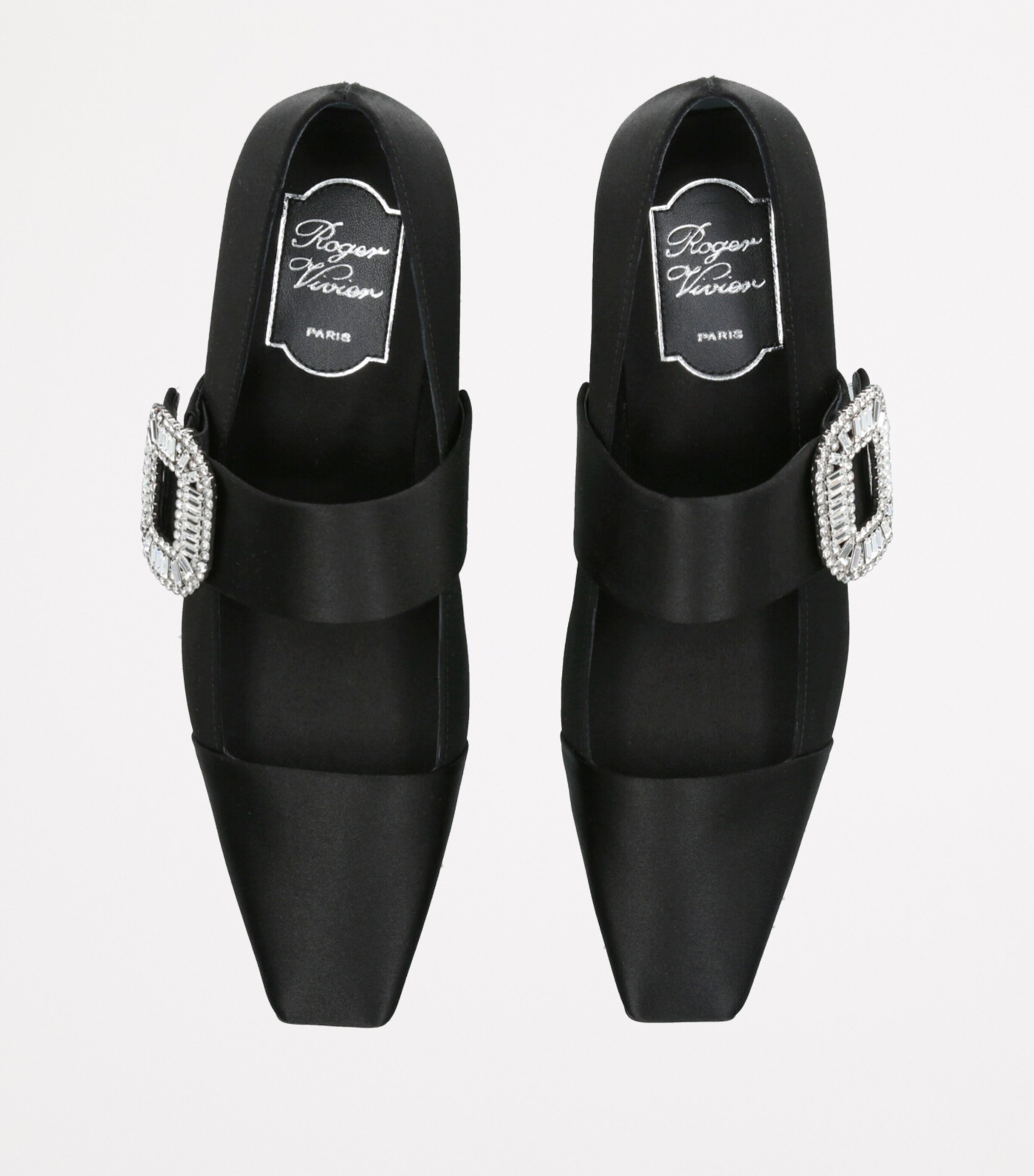 Roger Vivier Strass Babies Ballet Flats Black Image 4