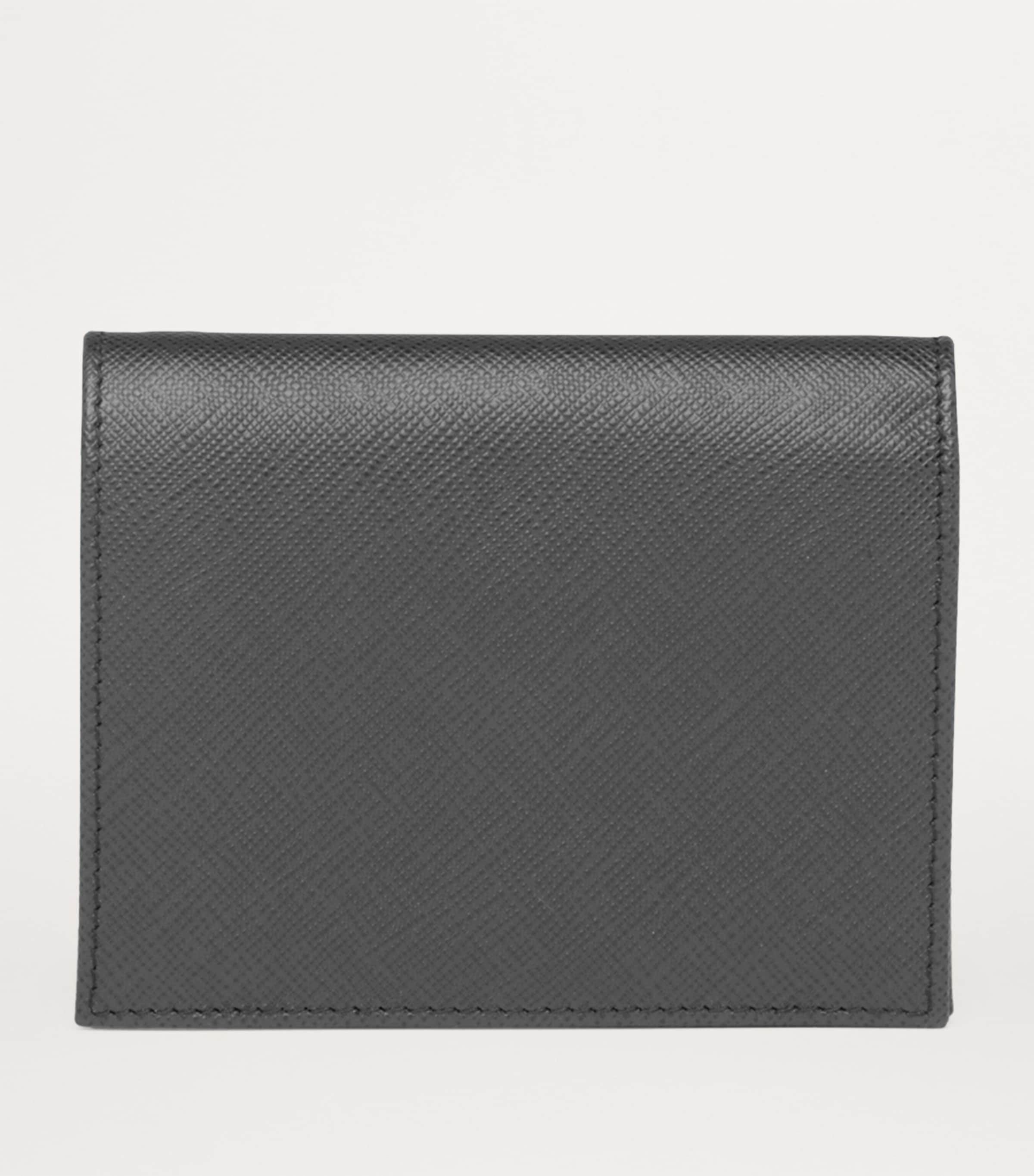 Small Saffiano Leather Bifold Wallet F0632 Image 3