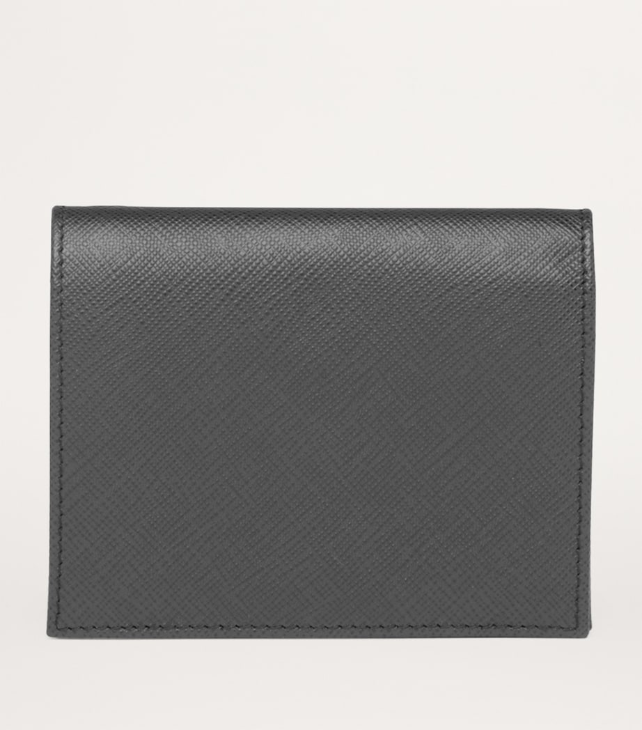 Small Saffiano Leather Bifold Wallet F0632 Image 3