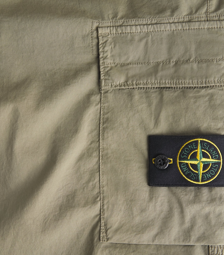 Stretch-Cotton Cargo Trousers V005G Image 4