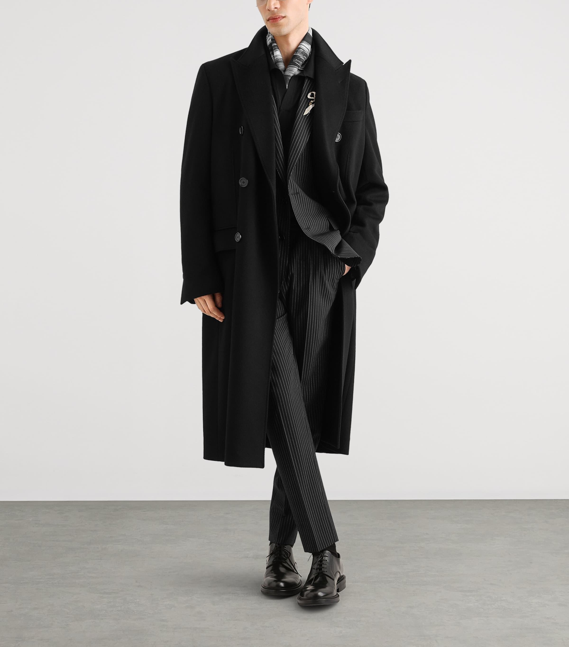 Dolce&Gabbana Mens Cashmere Polo Sweater Black Image 2