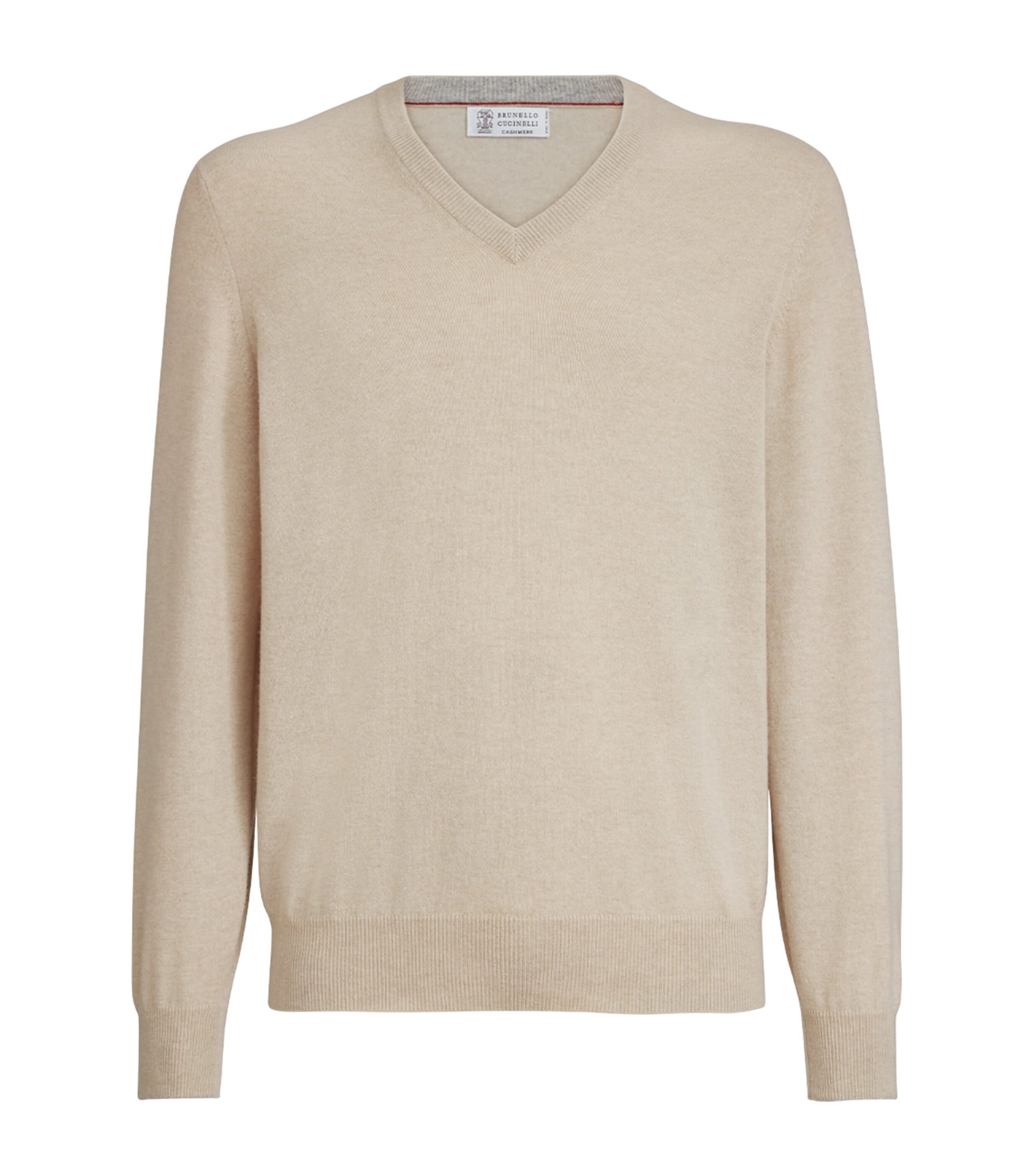Brunello Cucinelli Mens Cashmere V-Neck Sweater Image 1