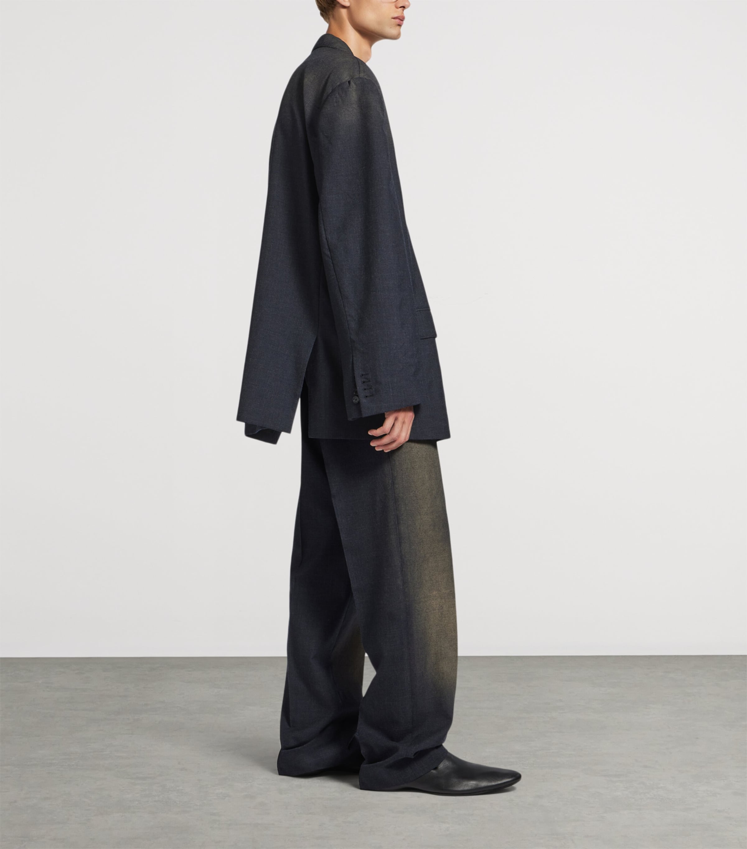 Balenciaga Mens Wool Faded Blazer Image 4