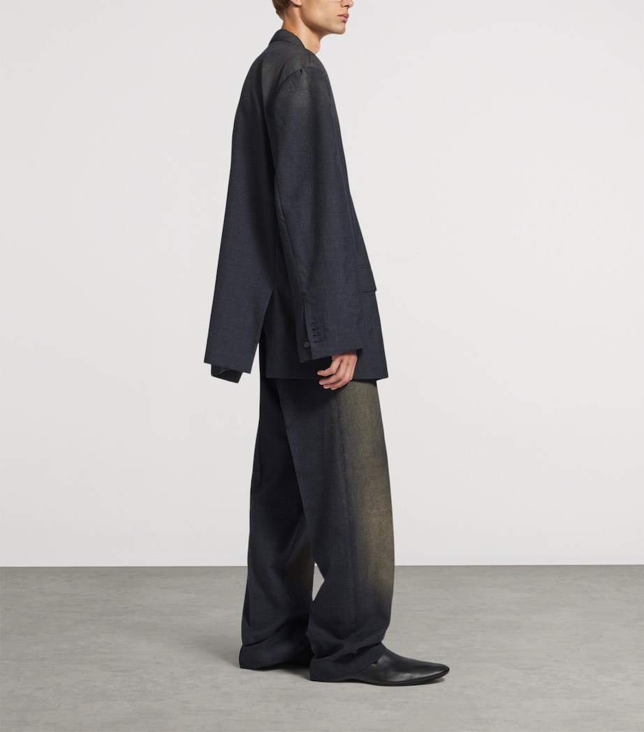 Balenciaga Mens Wool Faded Blazer Image 4