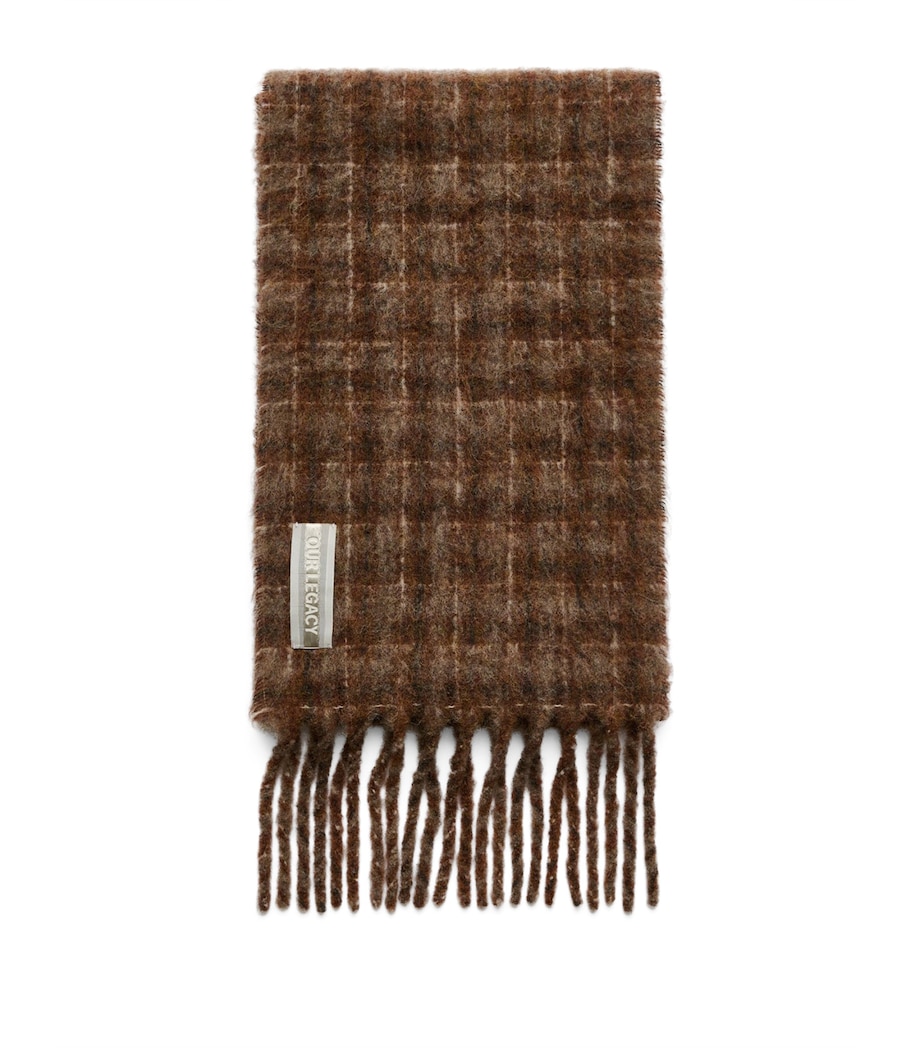 Alpaca-Blend Dorf Check Estate Scarf DORF CHECK FUZZY Image 1