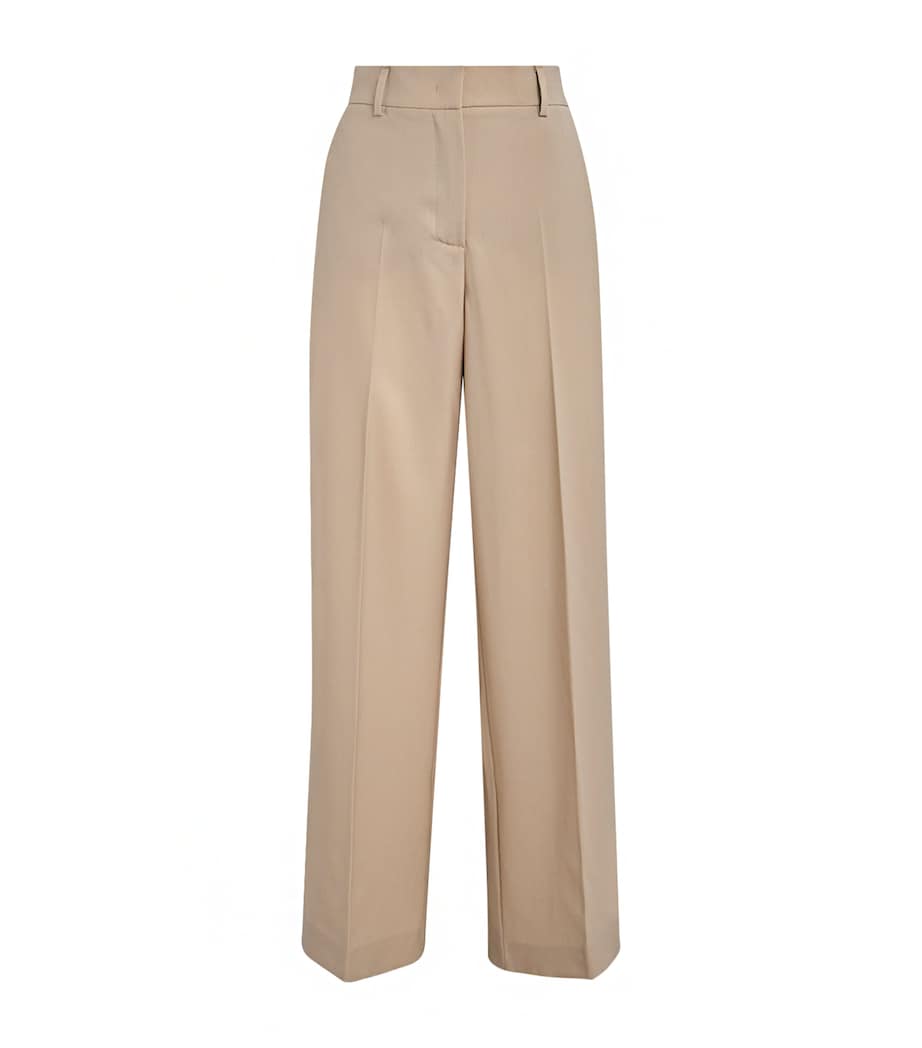 Virgin Wool Tailored Trousers BEIGE Image 1