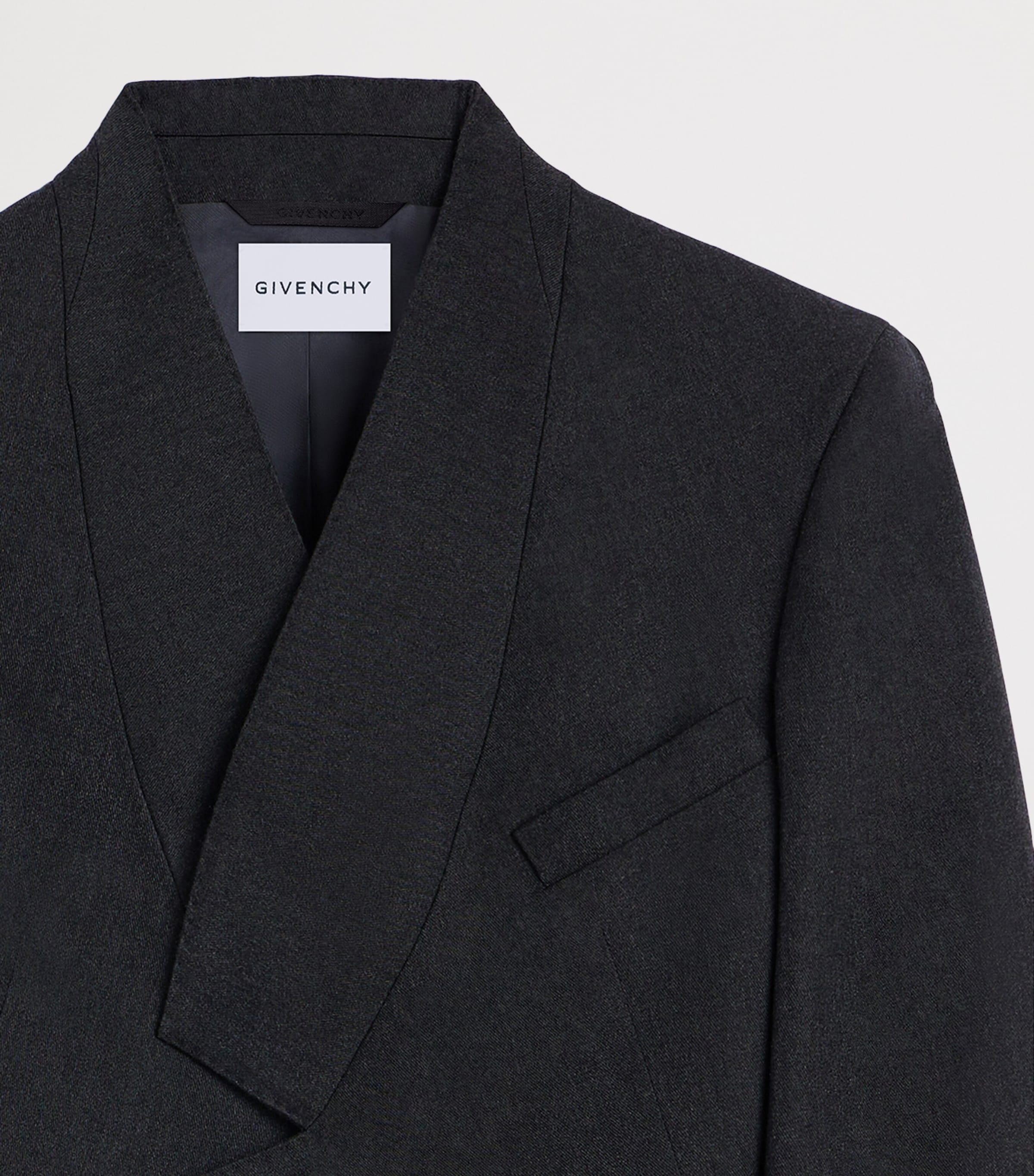 Givenchy Womens Wool Reverse Lapel Blazer Image 7