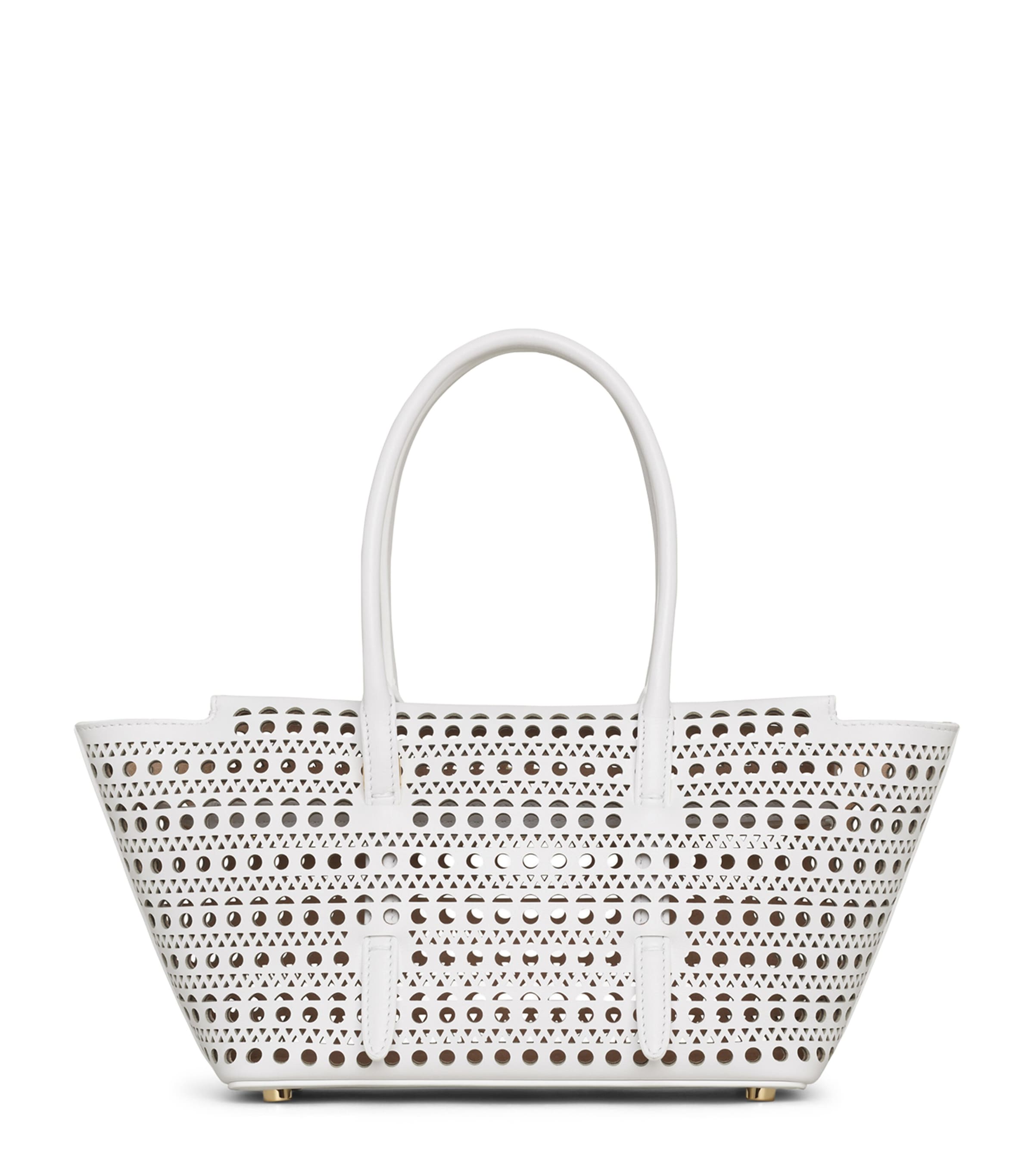 Alaïa Leather Neo Mina 20 Shoulder Bag Blanc Optique Image 1