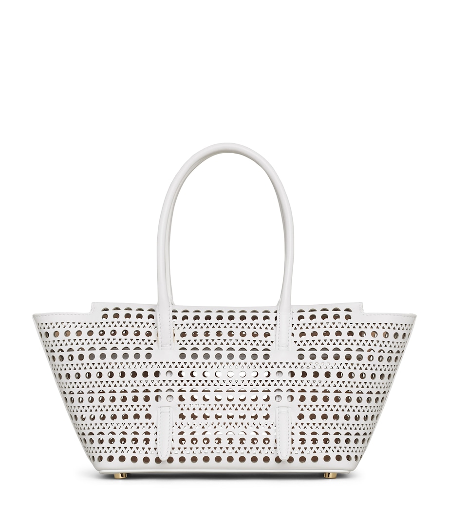 Alaïa Leather Neo Mina 20 Shoulder Bag Blanc Optique Image 1
