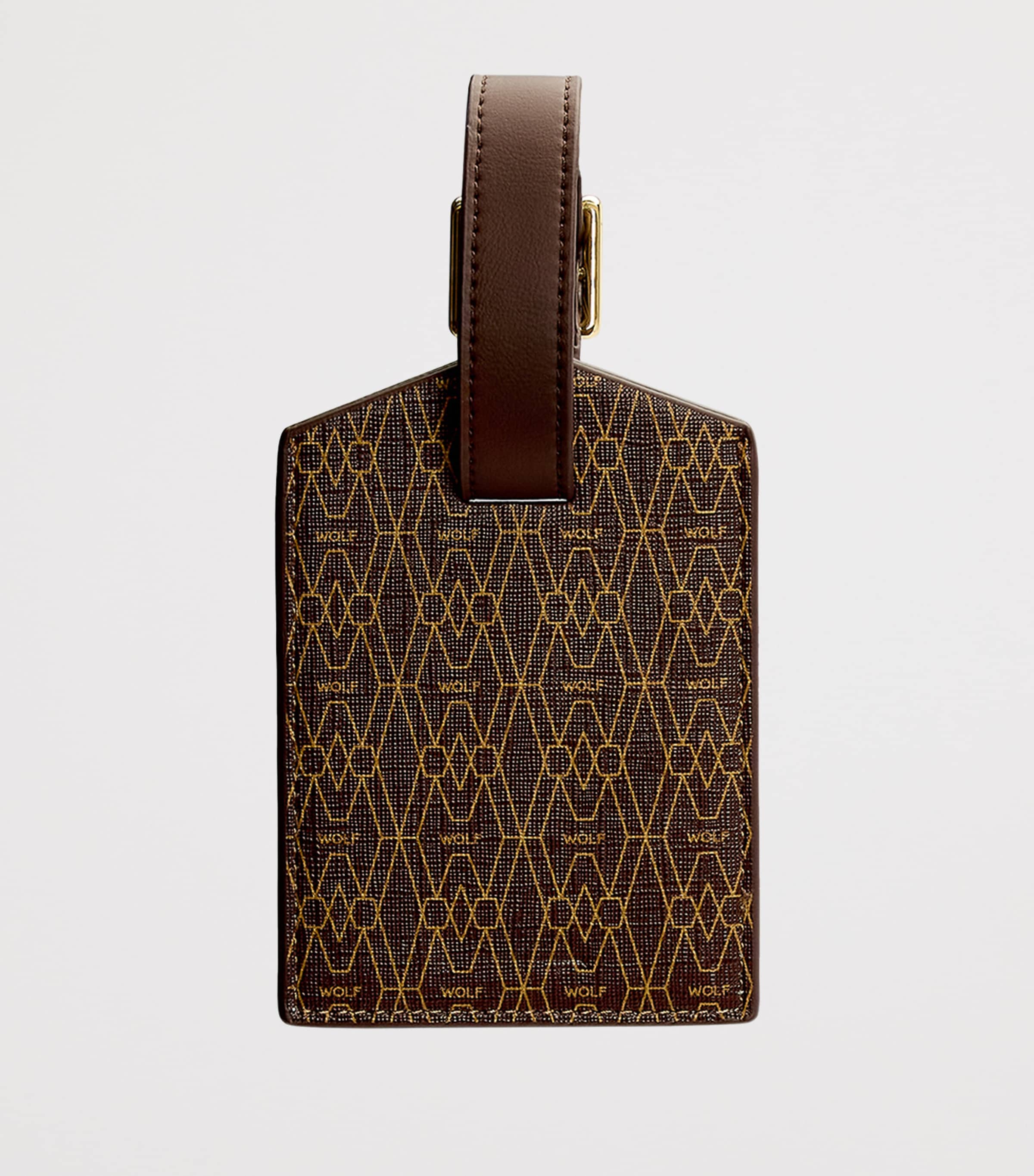 Vegan Signature Luggage Tag BROWN Image 2