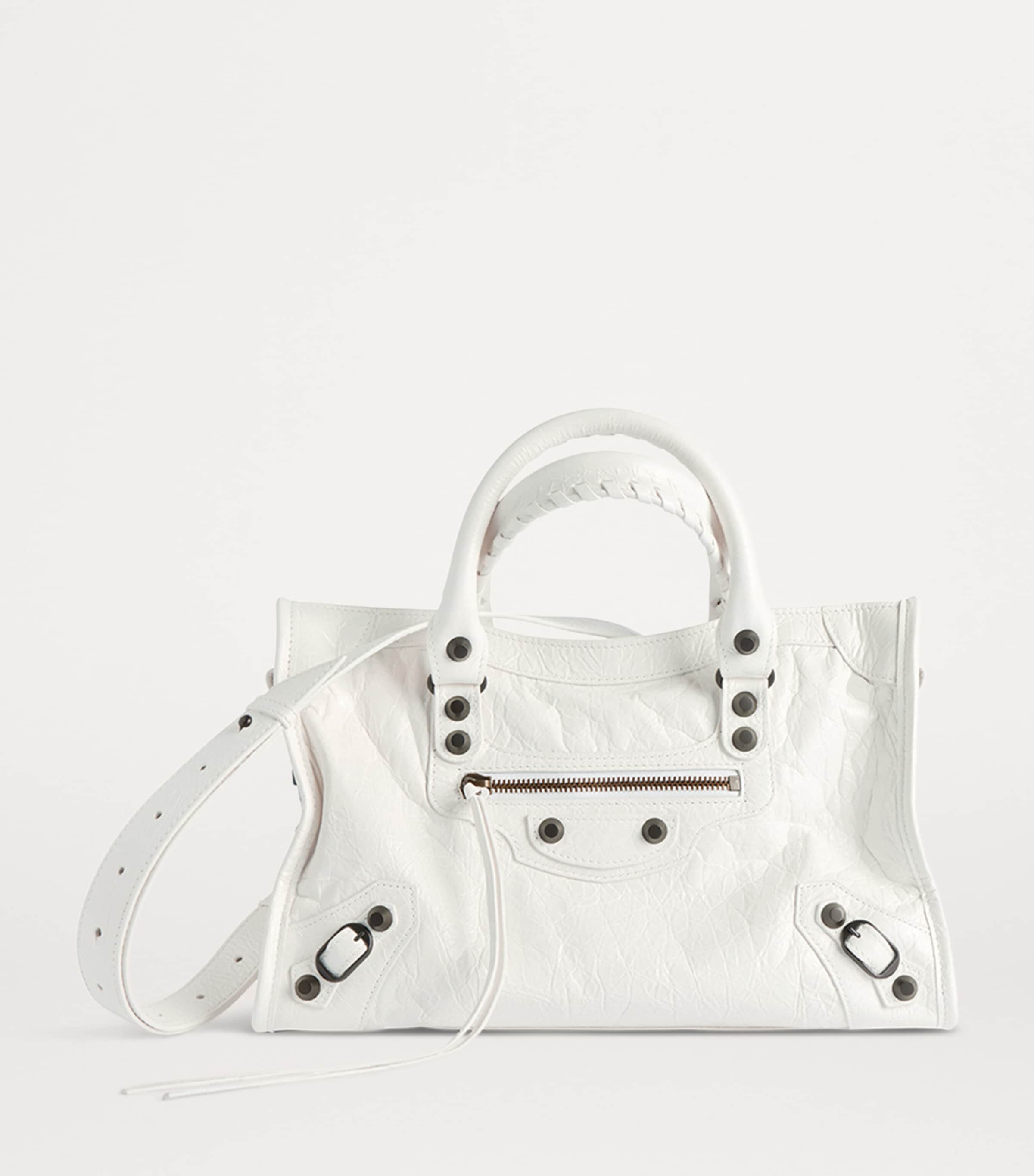 Balenciaga Small Lambskin Le City Top-Handle Bag Image 4