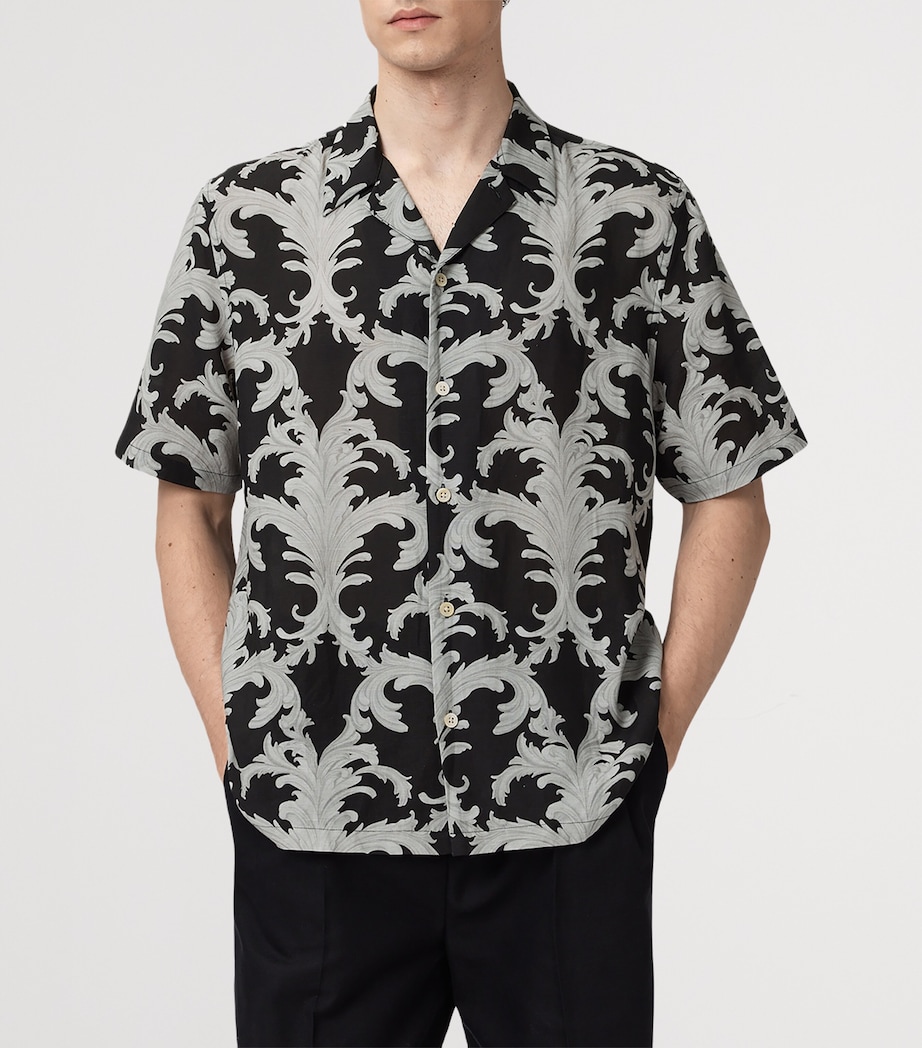 Printed Shirt JET BLACK Image 4