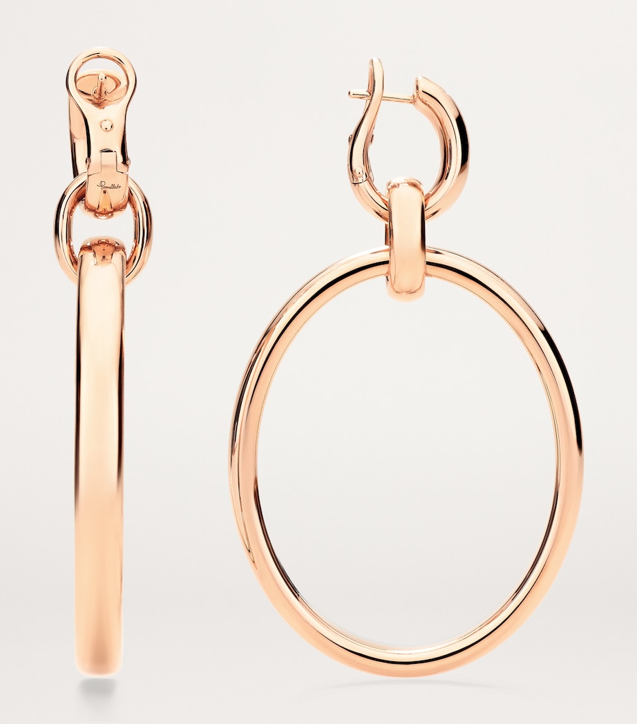Rose Gold Iconica Hoop Earrings 00000 Image 4